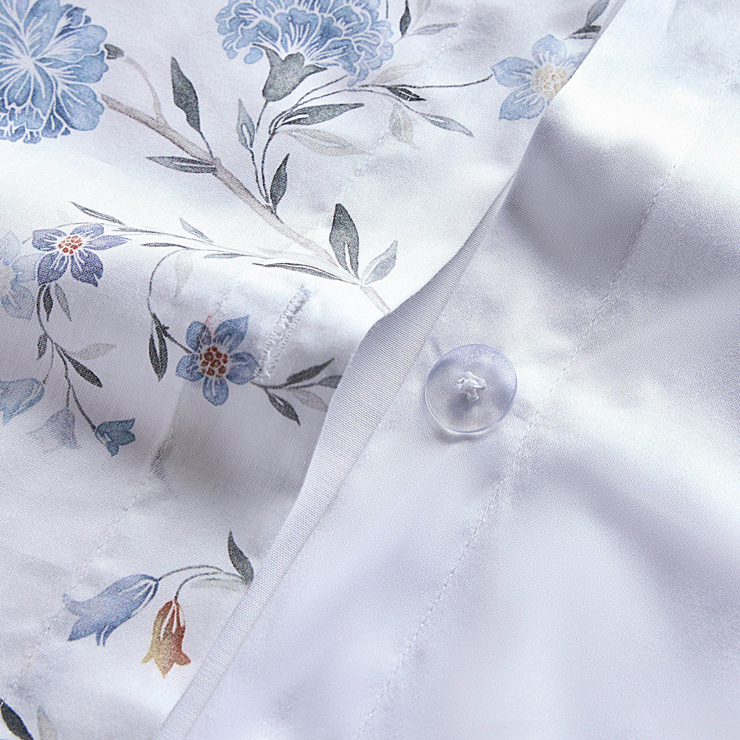 Nella Floral Cotton 300 Thread Count 3-Piece Super King Duvet Cover Set - 220x260 cm-household-bedding-duvetandcovers-duvetcovers-image-5