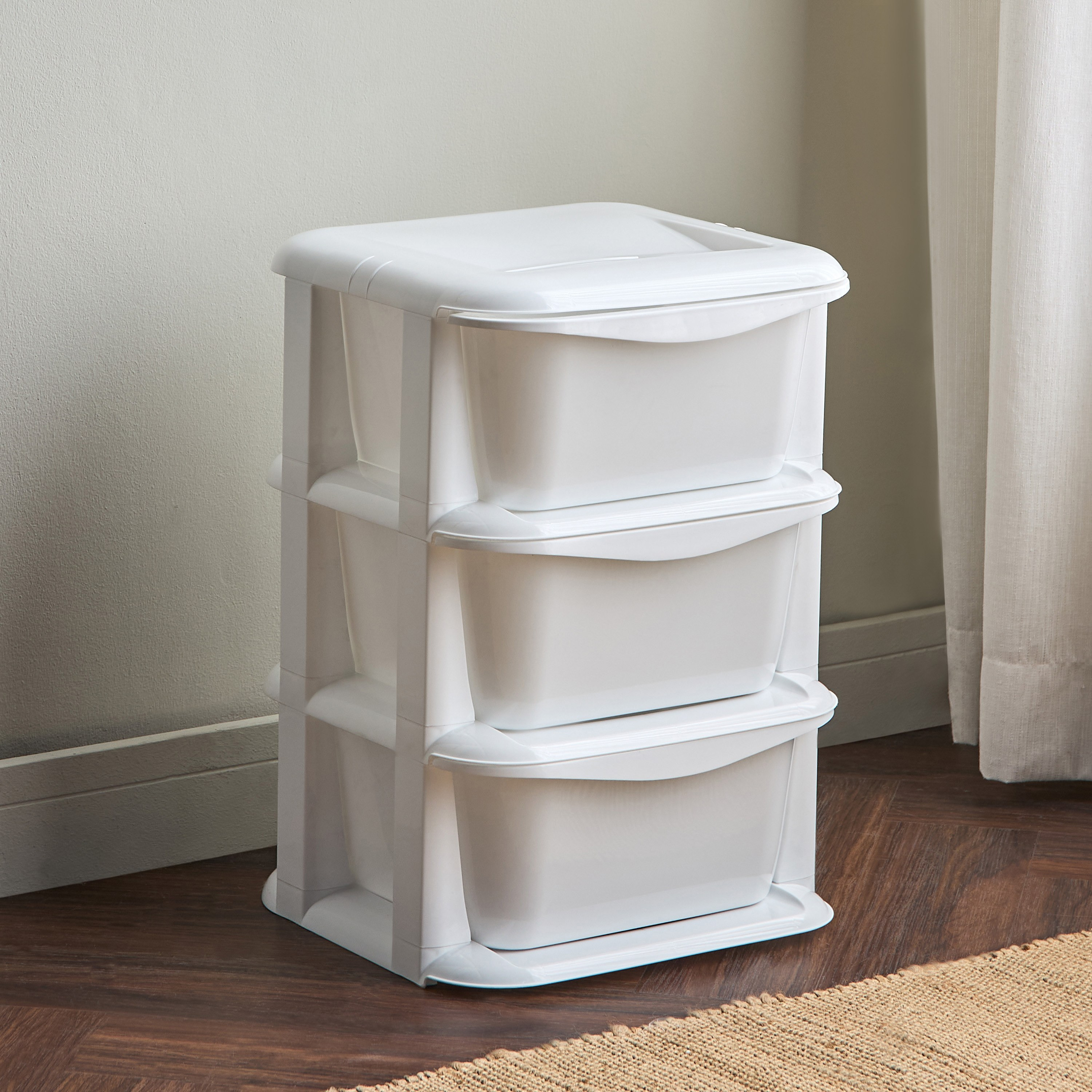 Marcus 3-Drawer Storage Rack Tower - 36x36 cm