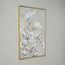 Gold Leaves Framed Canvas Wall Art - 83x123 cm-household-walldecorandmirrors-wallart-image-2