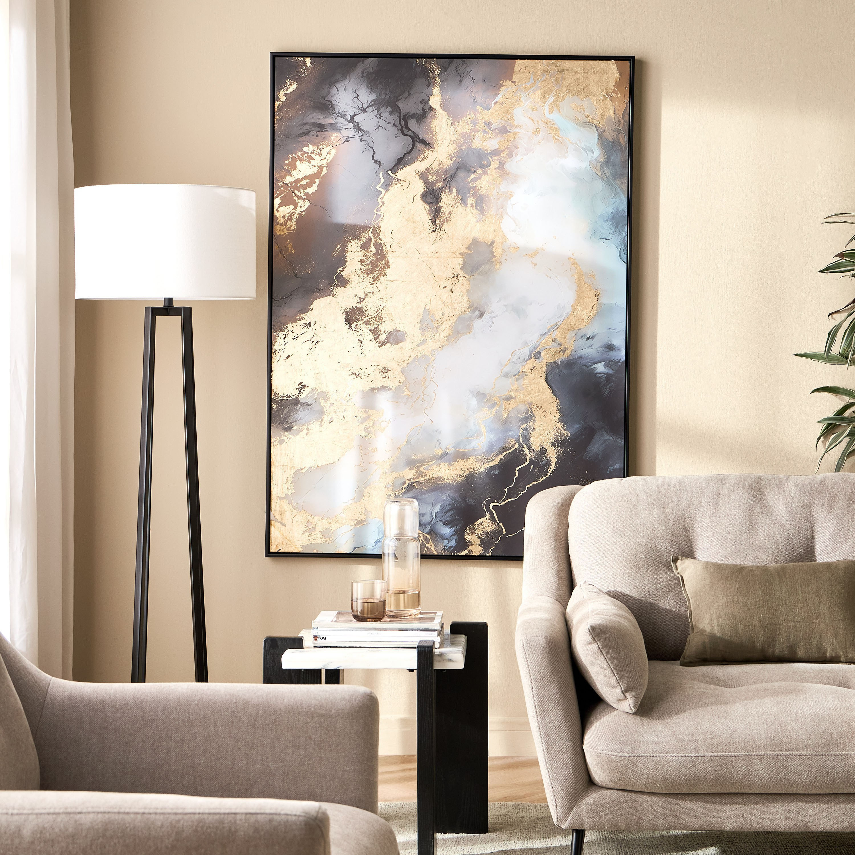 زينة حائط كانفاس مؤطرة - روزا - 103x143 سم-household-walldecorandmirrors-wallart-image-5