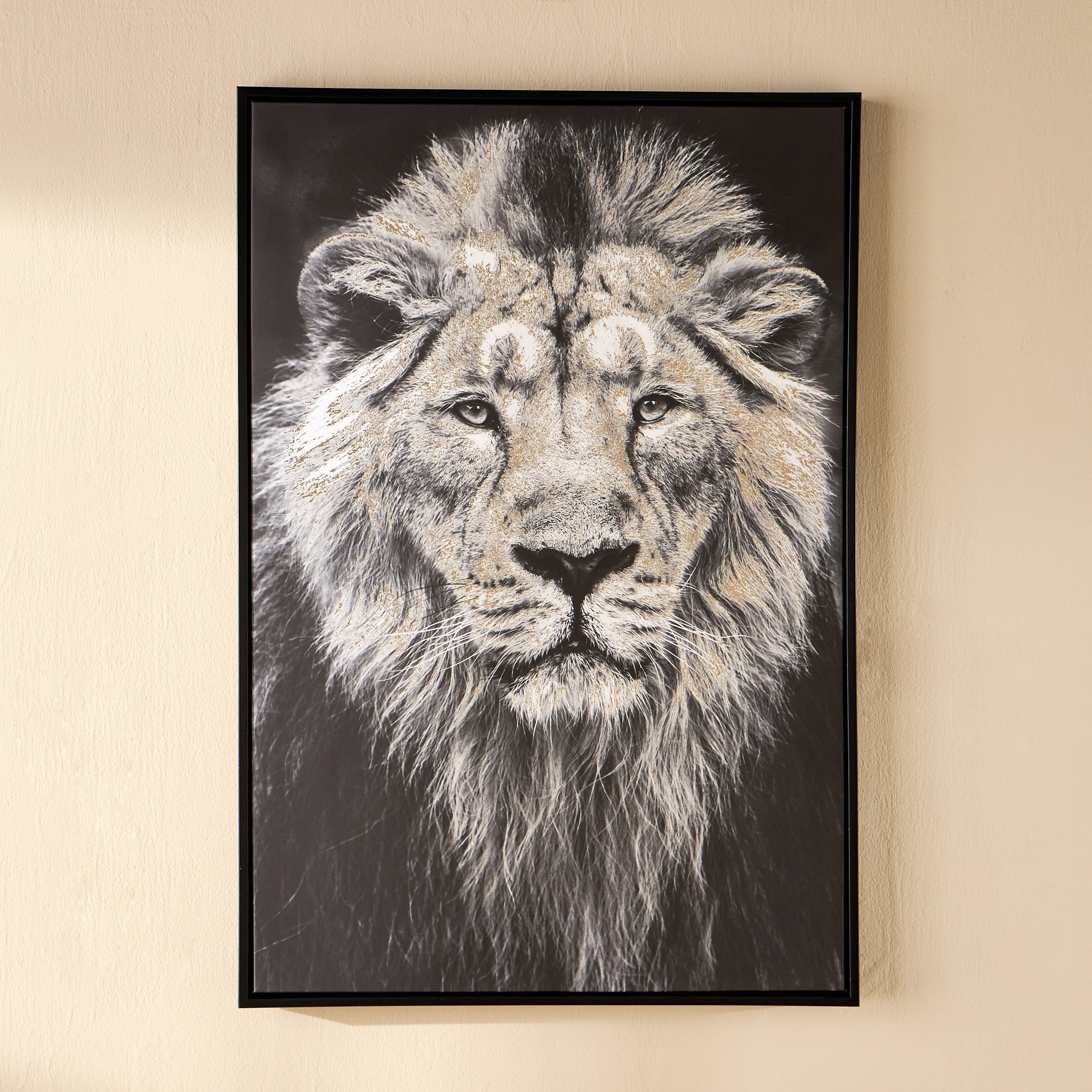 Roar Framed Canvas Wall Art - 63x93 cm-household-walldecorandmirrors-wallart-image-1