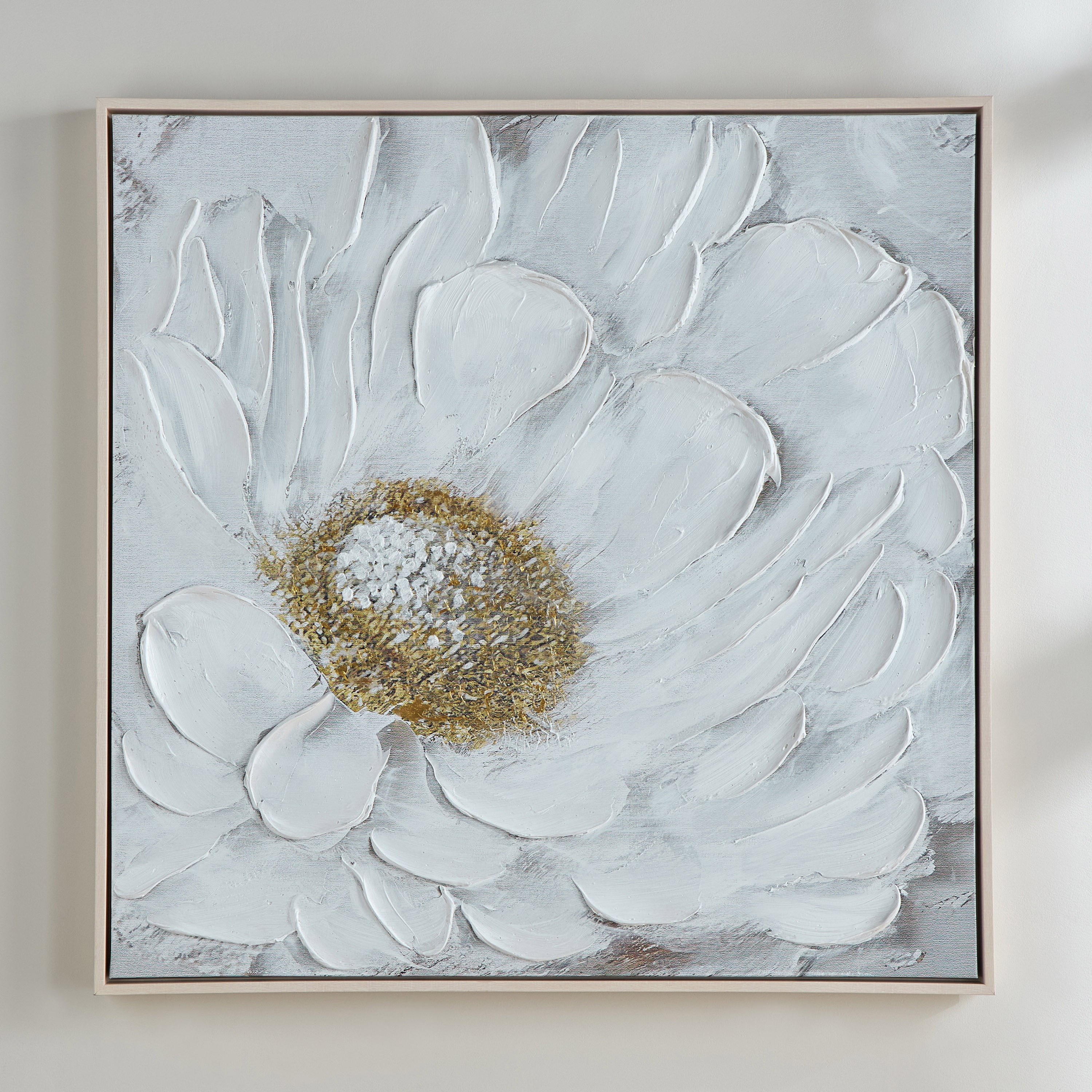 Floramere Hand-Painted Framed Canvas Wall Art - 83x83 cm-household-walldecorandmirrors-wallart-image-1