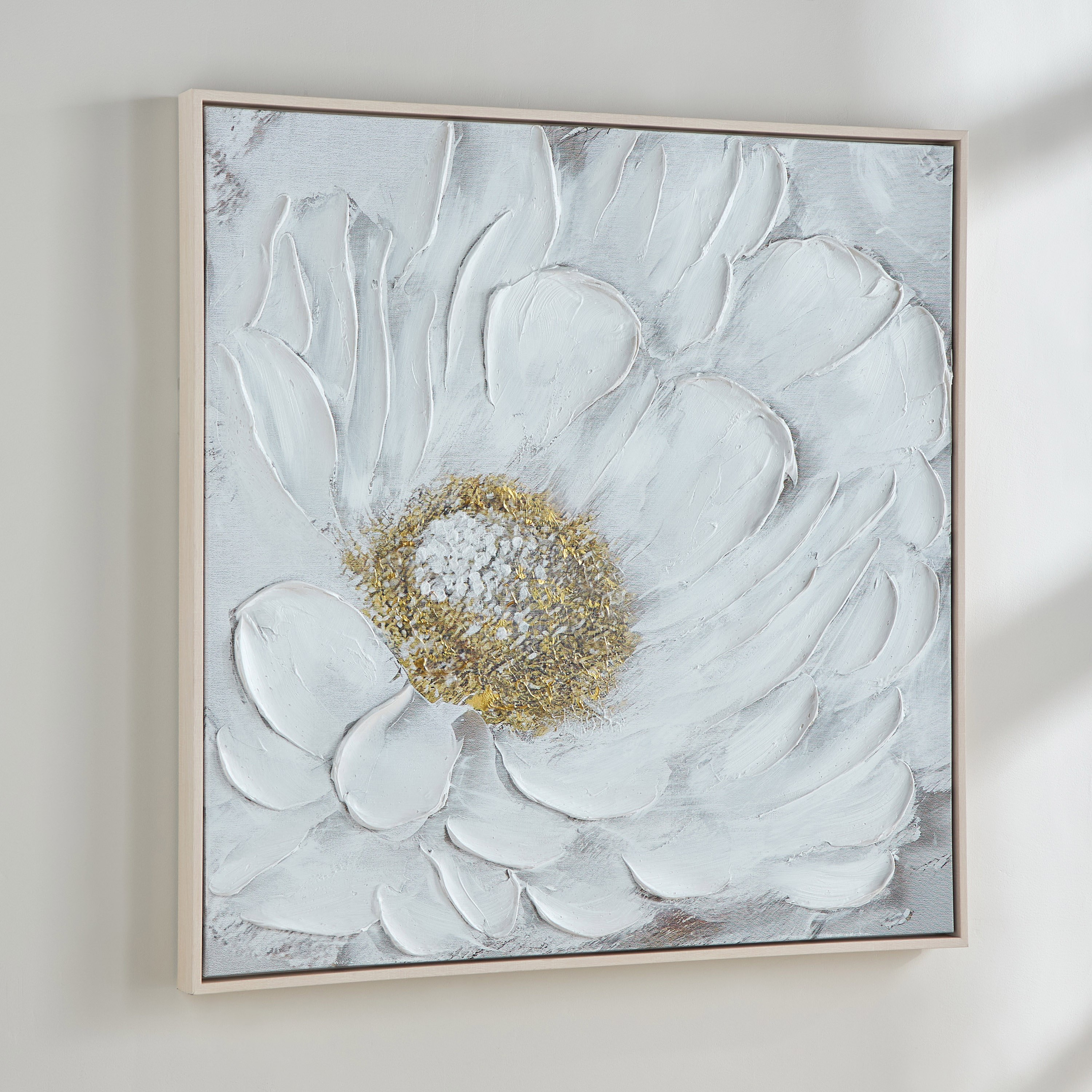 Floramere Hand-Painted Framed Canvas Wall Art - 83x83 cm-household-walldecorandmirrors-wallart-image-2