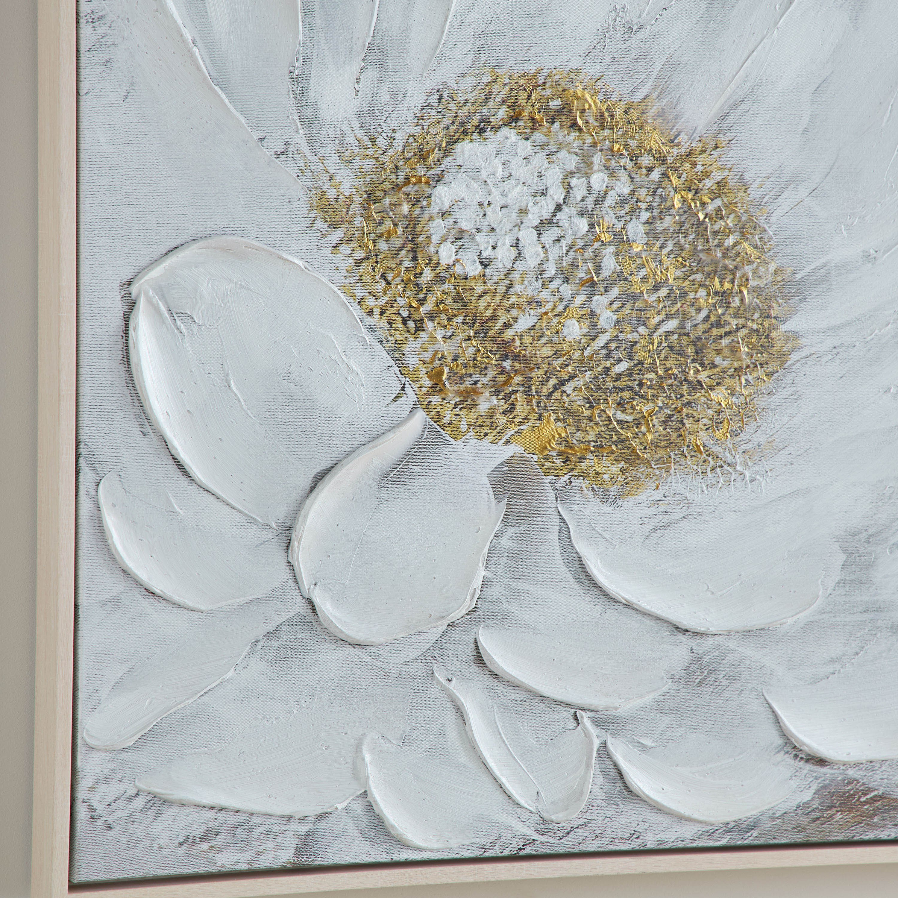 زينة حائط كانفاس مؤطرة مرسومة يدويًا - فلورامير - 83x83 سم-household-walldecorandmirrors-wallart-image-3