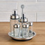مجموعة قوارير صلصة السلطة 5 قطع مع رف - كانيل-household-kitchen-foodstorage-oilandvinegar-image-3