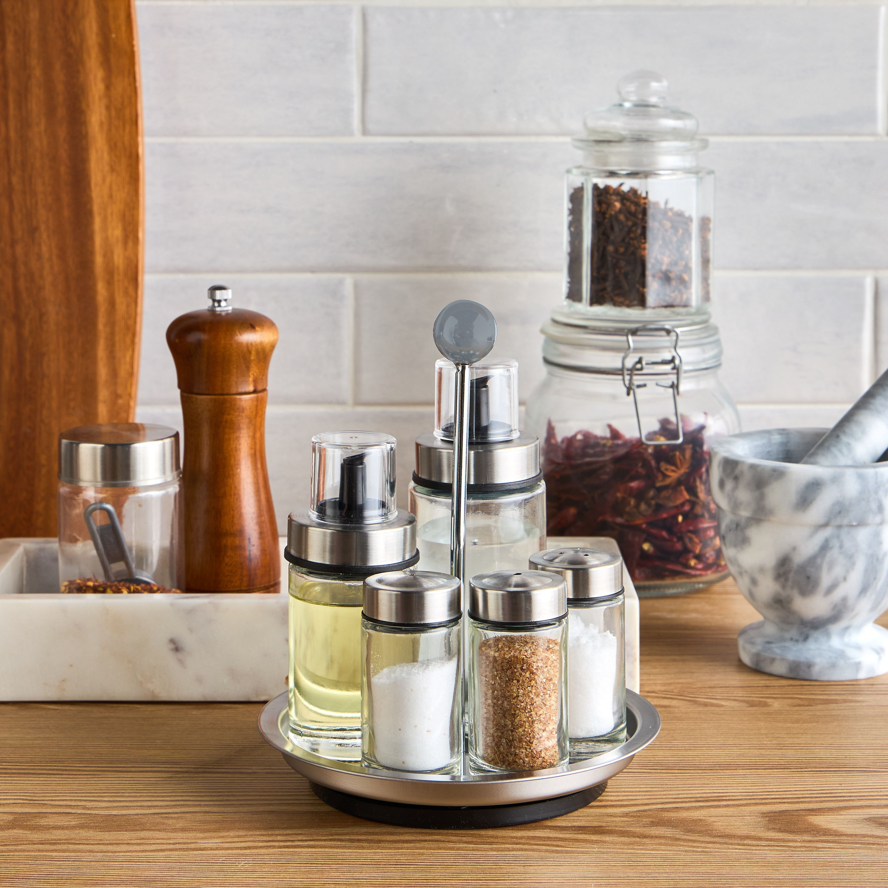 Camille 5-Piece Salad Dressing Set with Rack-household-kitchen-foodstorage-oilandvinegar-image-3