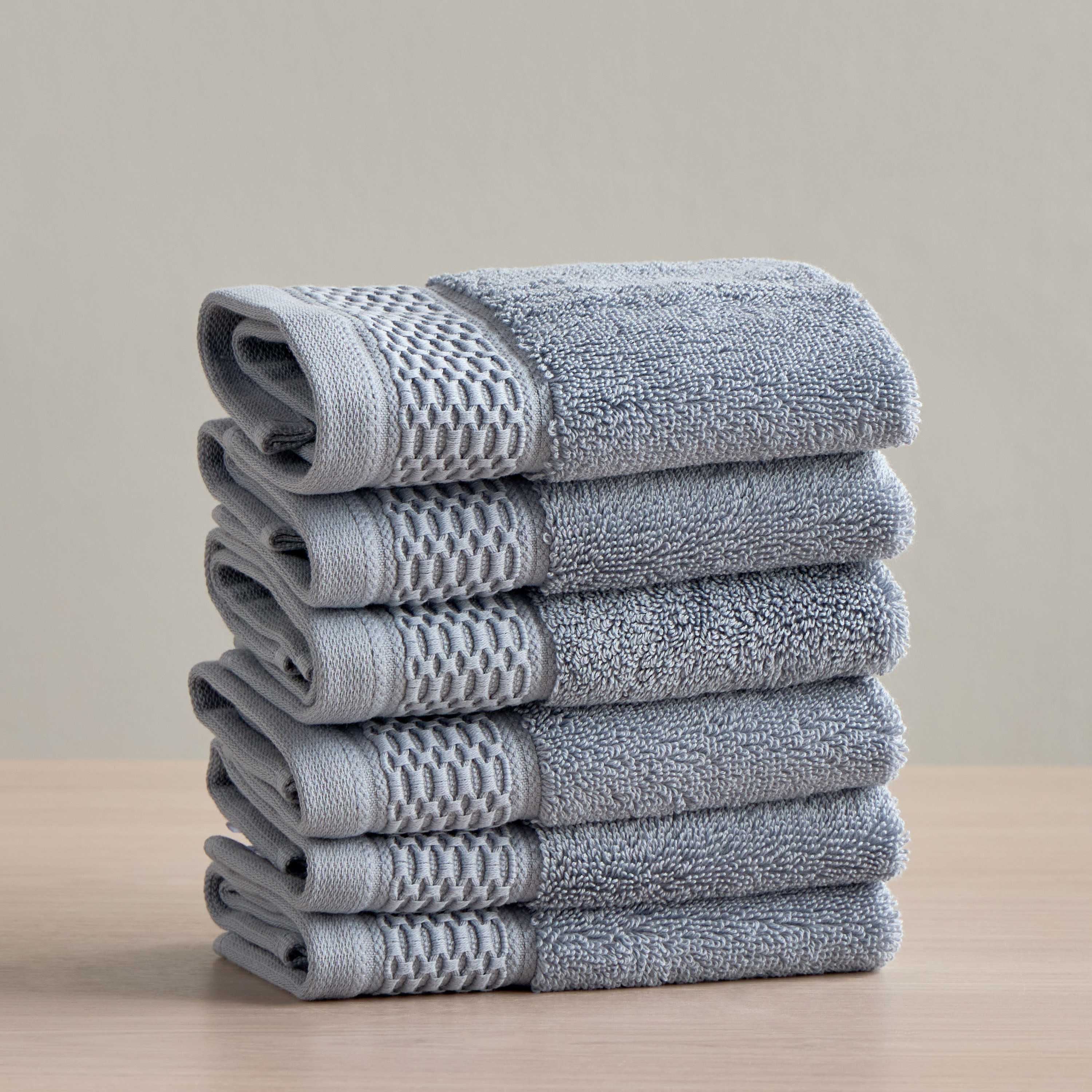 Infinity Luxe 6-Piece 750 GSM Turkish Cotton Fingertip Towel Set - 30x30 cm-household-bathandlaundry-bathlinen-towels-image-1