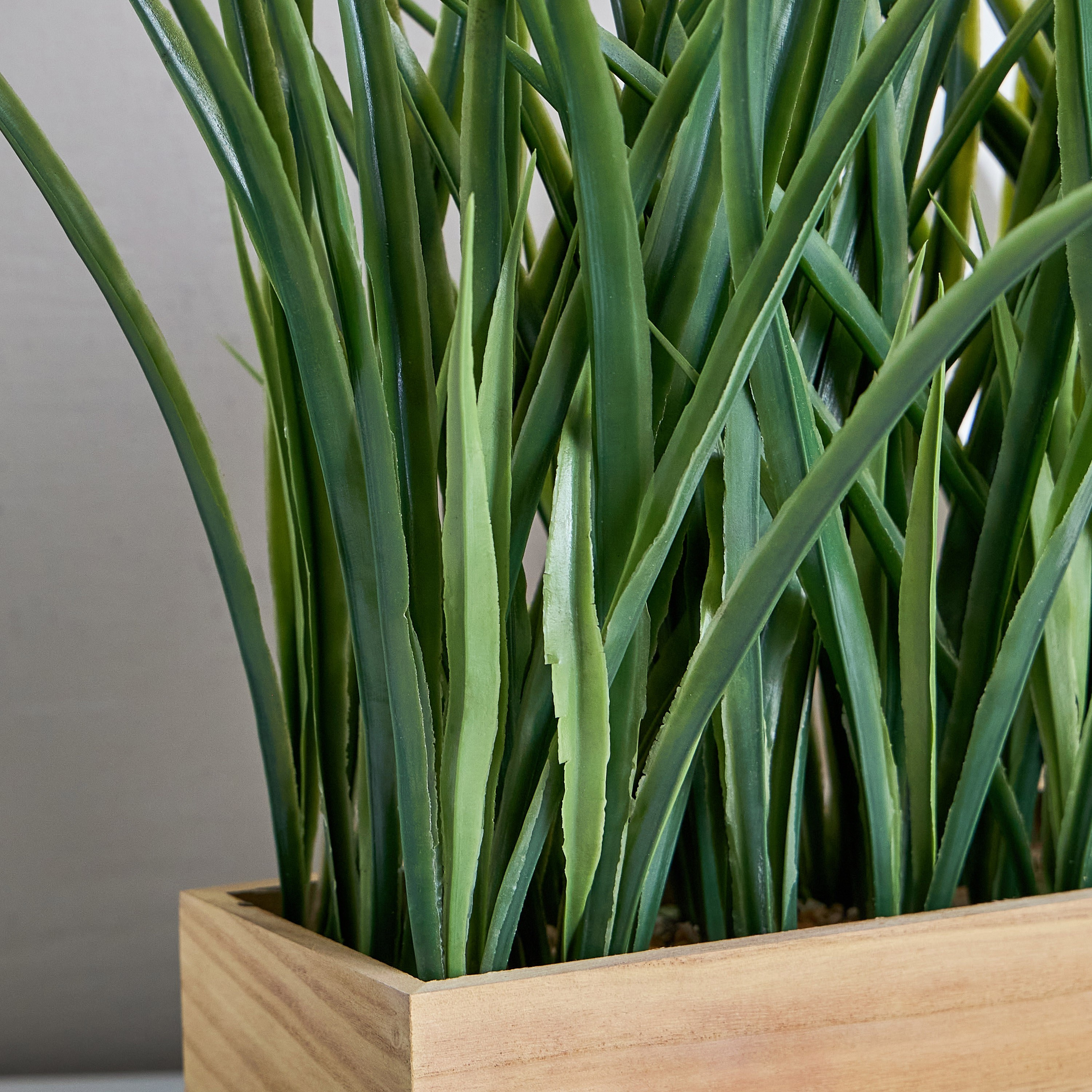 Wooden Grass in Planter - 40 cm-household-gardenandoutdoor-artificialplants-pottedplants-image-2