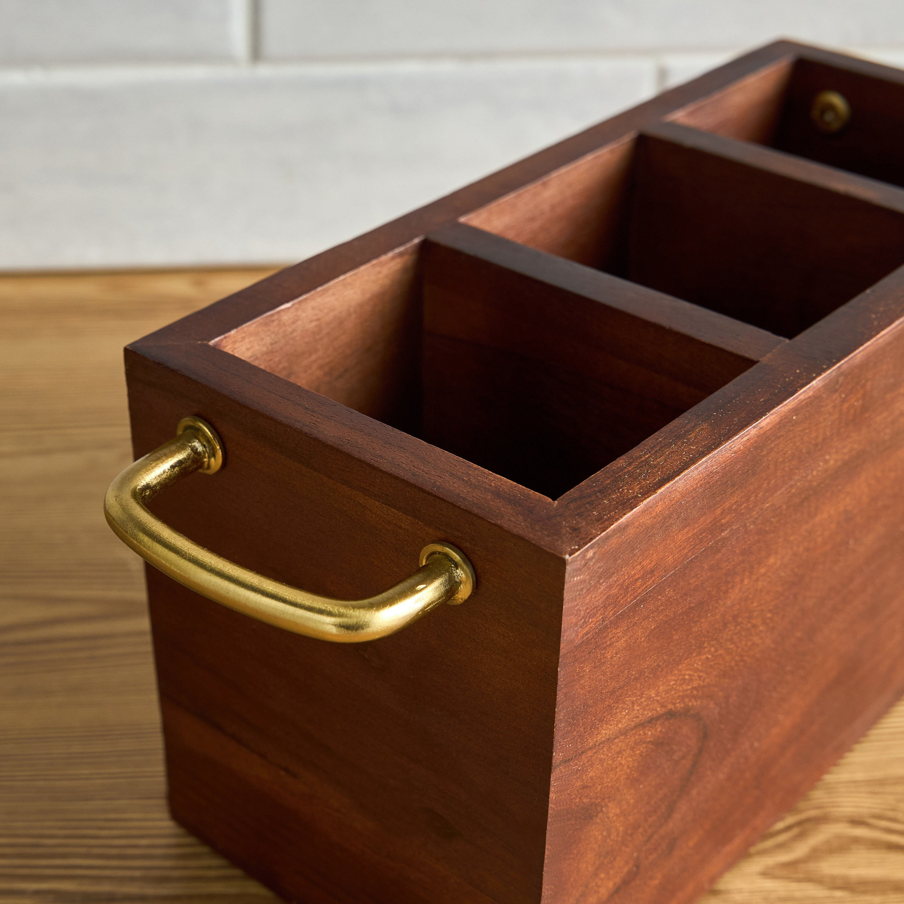 Mountain View Wooden Cutlery Holder-household-kitchen-kitchenorganising-countertoporganising-image-2