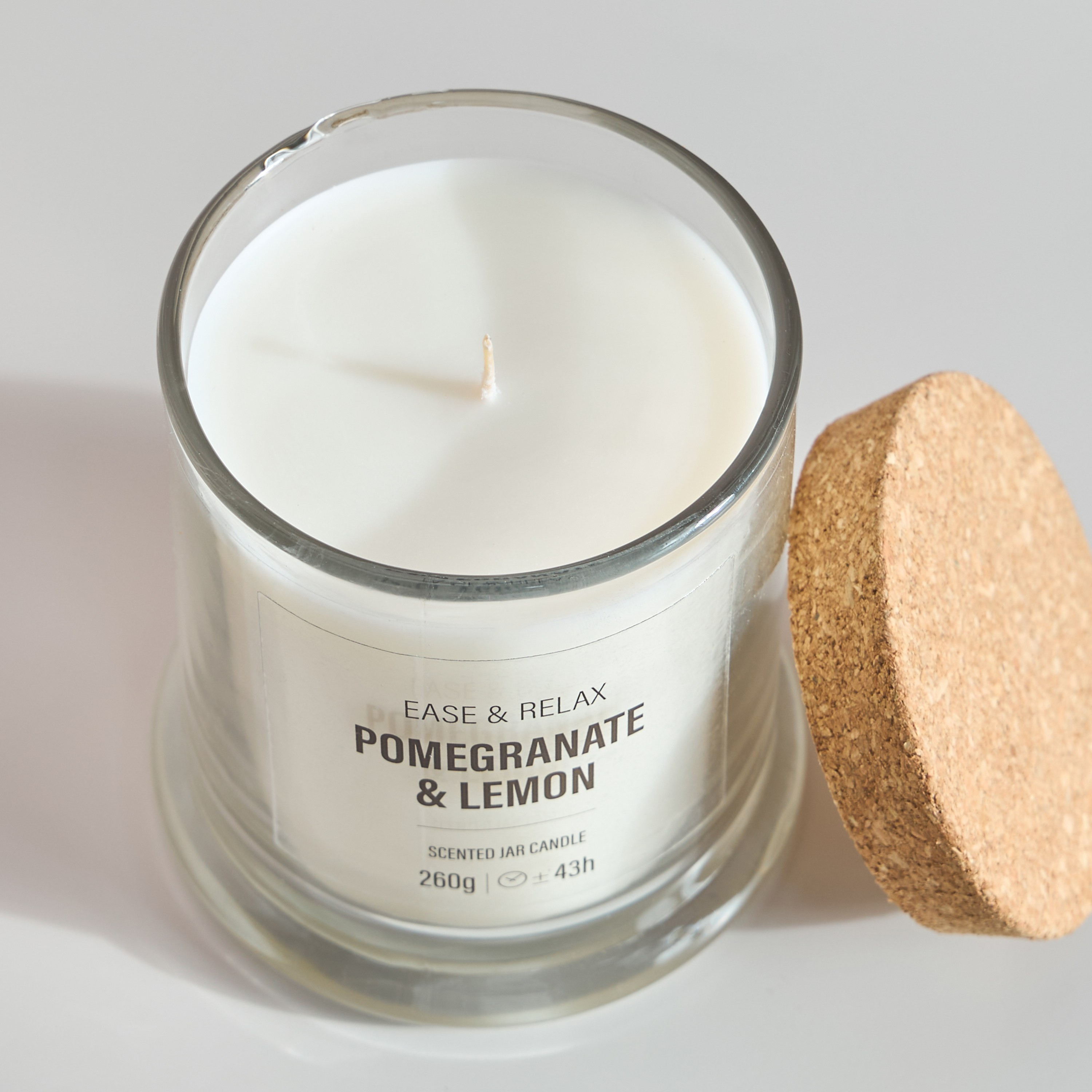 Wellness Pomegranate and Lemon Scented Jar Candle - 43 h-household-homefragrance-candles-image-2