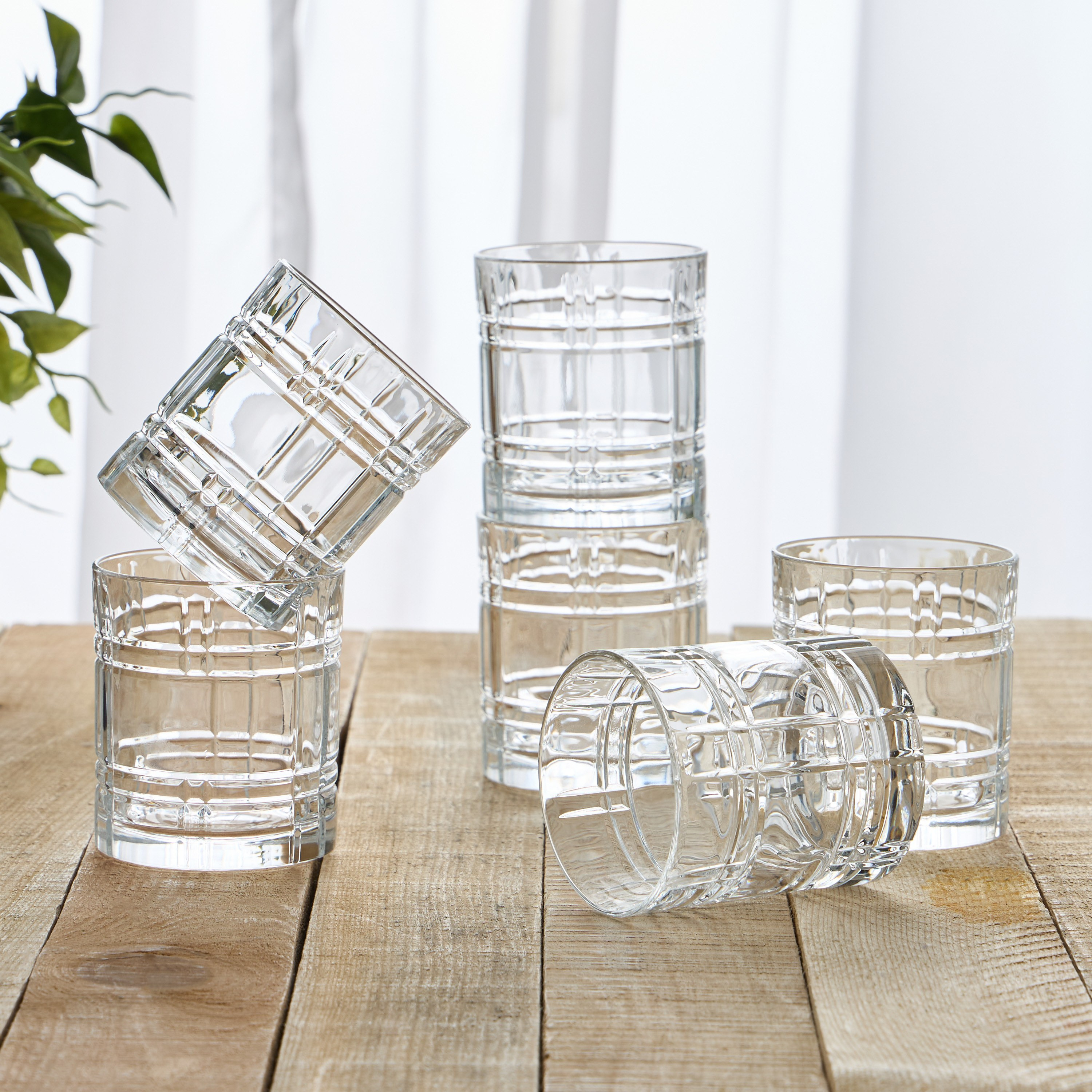 طقم أكواب زجاج دي أو إف 6 قطع - إني- 340 مل-household-dining-glassware-drinkingglasses-image-2