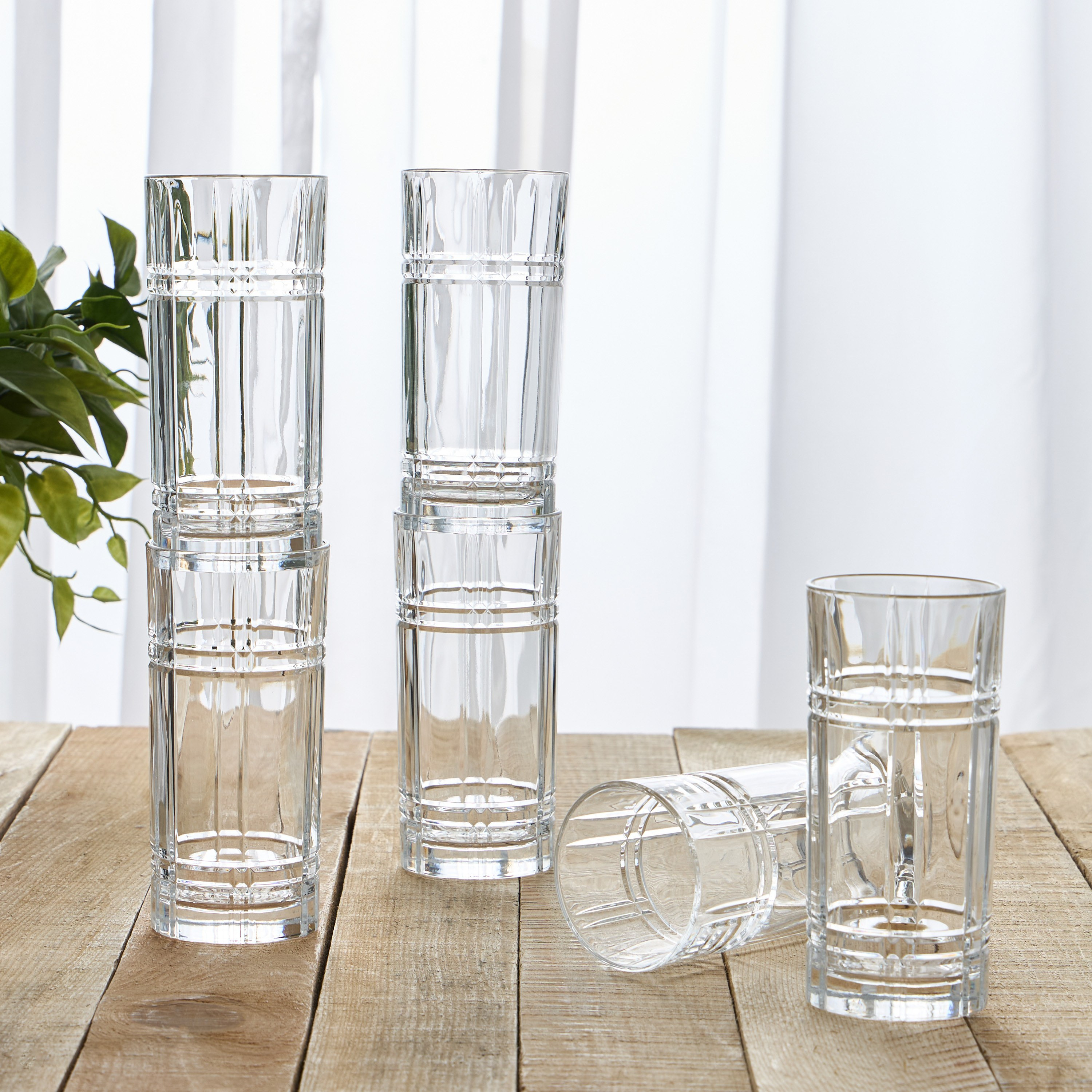 طقم كاسات زجاجية 6 قطع- إني- 360 مل-household-dining-glassware-drinkingglasses-image-2