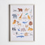 Chaz Animal Framed Canvas Wall Art - 40x60 cm-kids-decorandlighting-decor-wallart-image-1