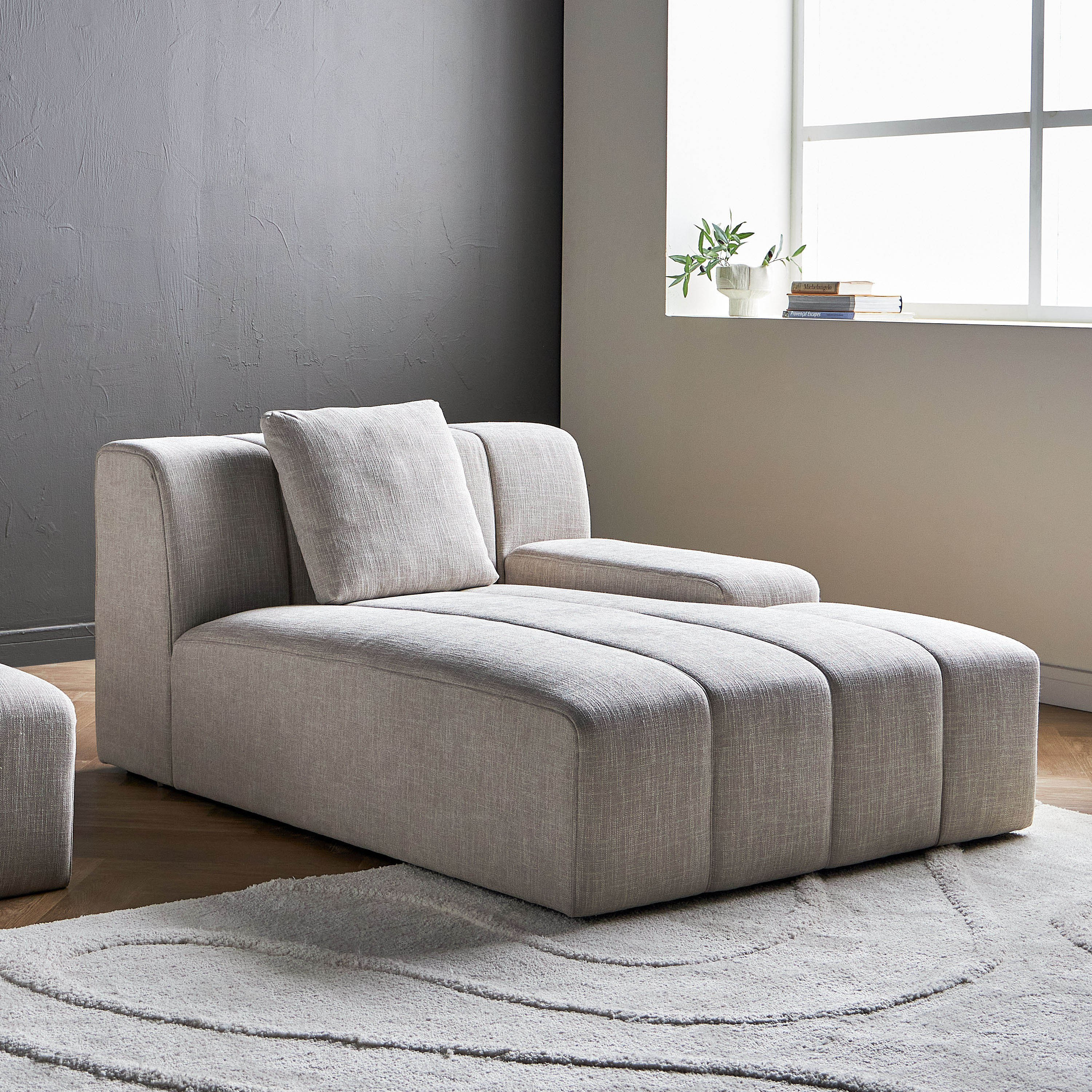 Lounge Fabric Right Modular Chaise