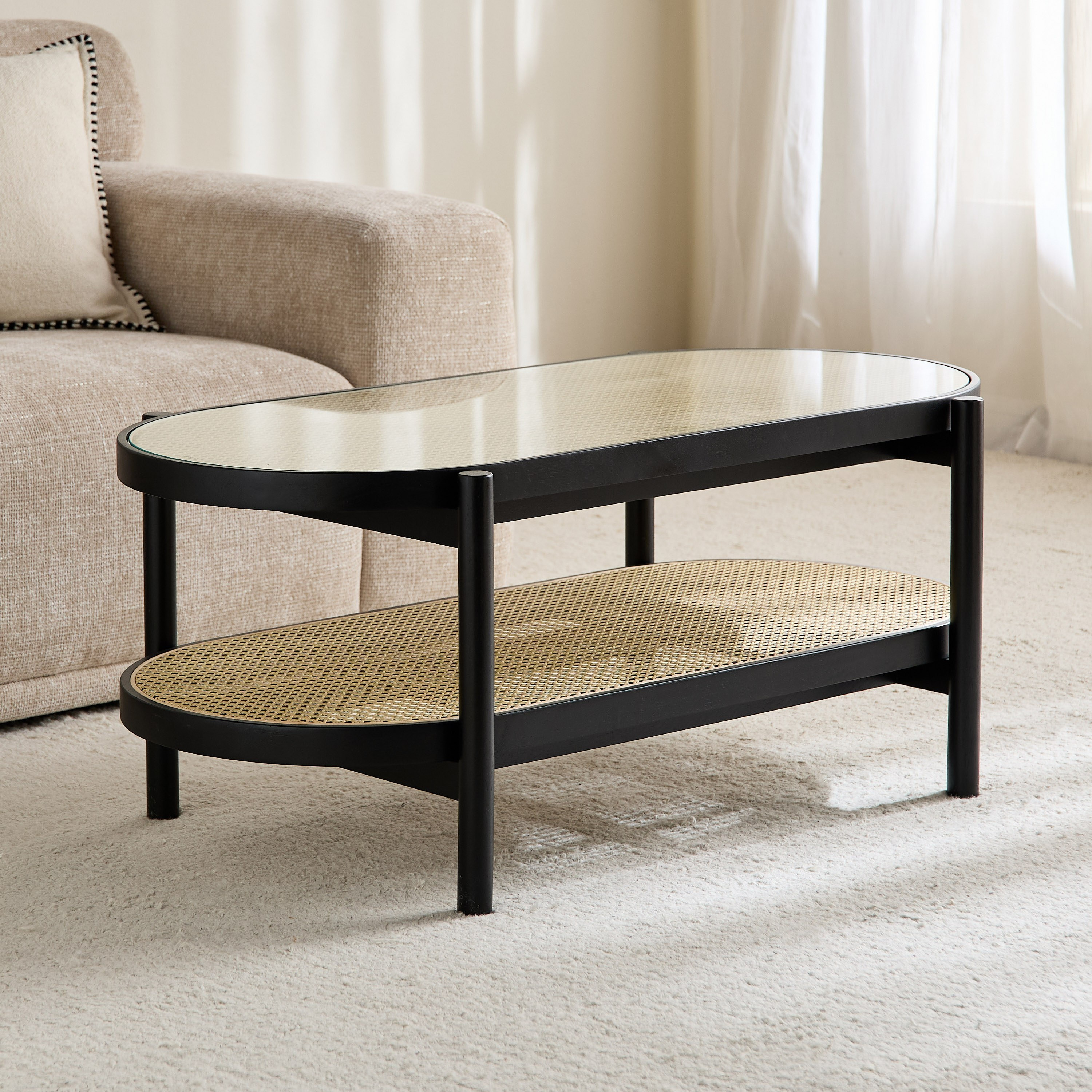 Bastion Glass Top Coffee Table-furniture-livingroom-coffeetables-image-1