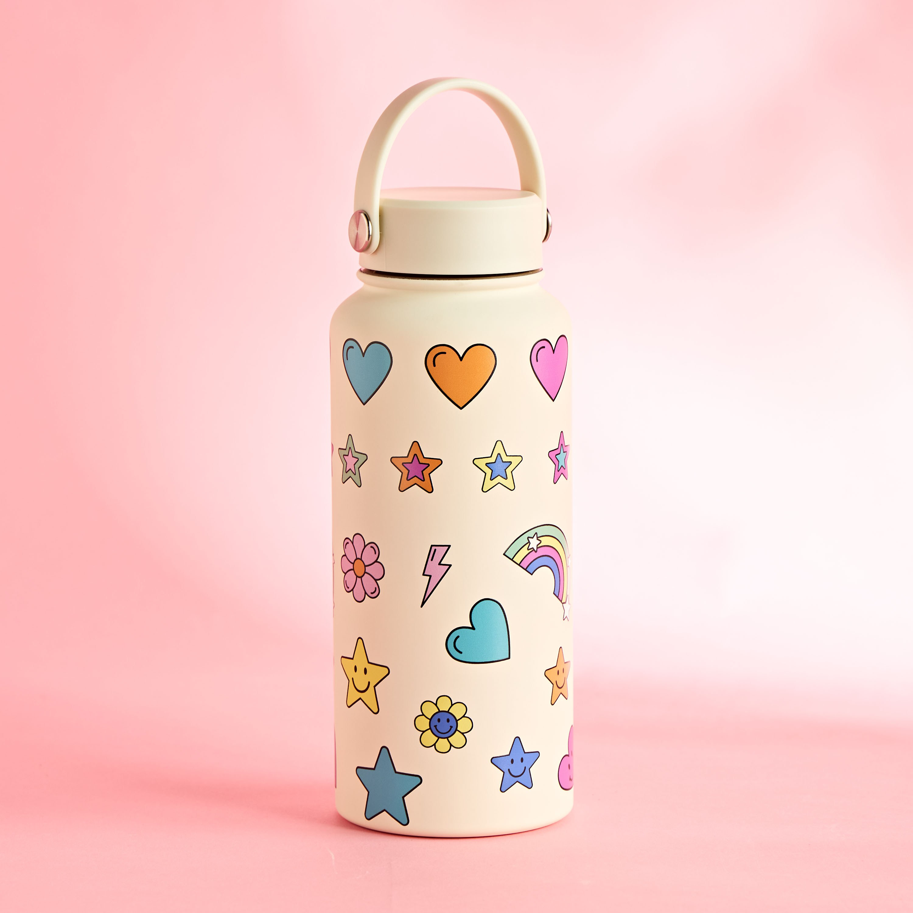 Jojo Printed Double Walled Stainless Steel Bottle - 1 L-babyandkids-eatanddrink-waterbottles-image-1