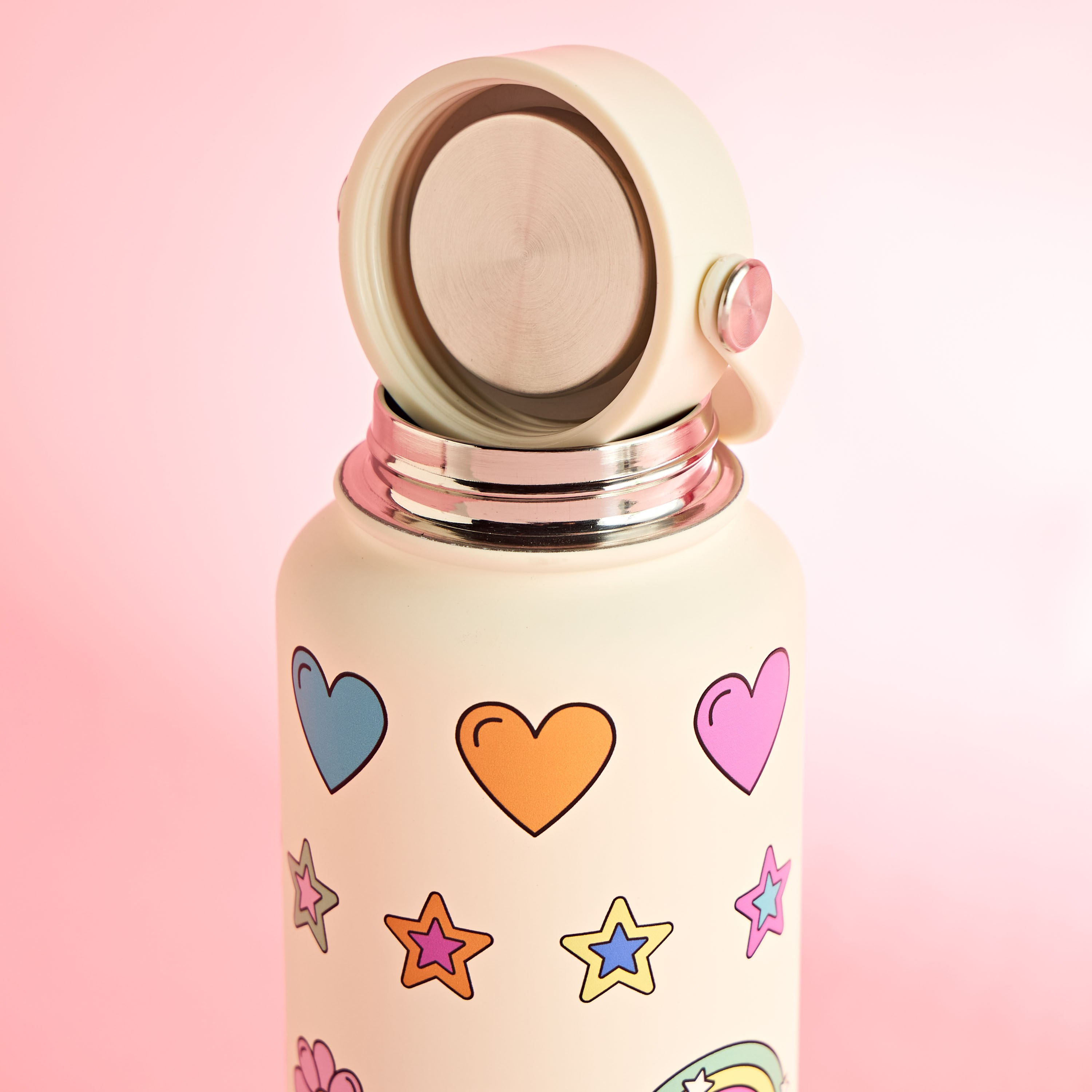 Jojo Printed Double Walled Stainless Steel Bottle - 1 L-babyandkids-eatanddrink-waterbottles-image-3