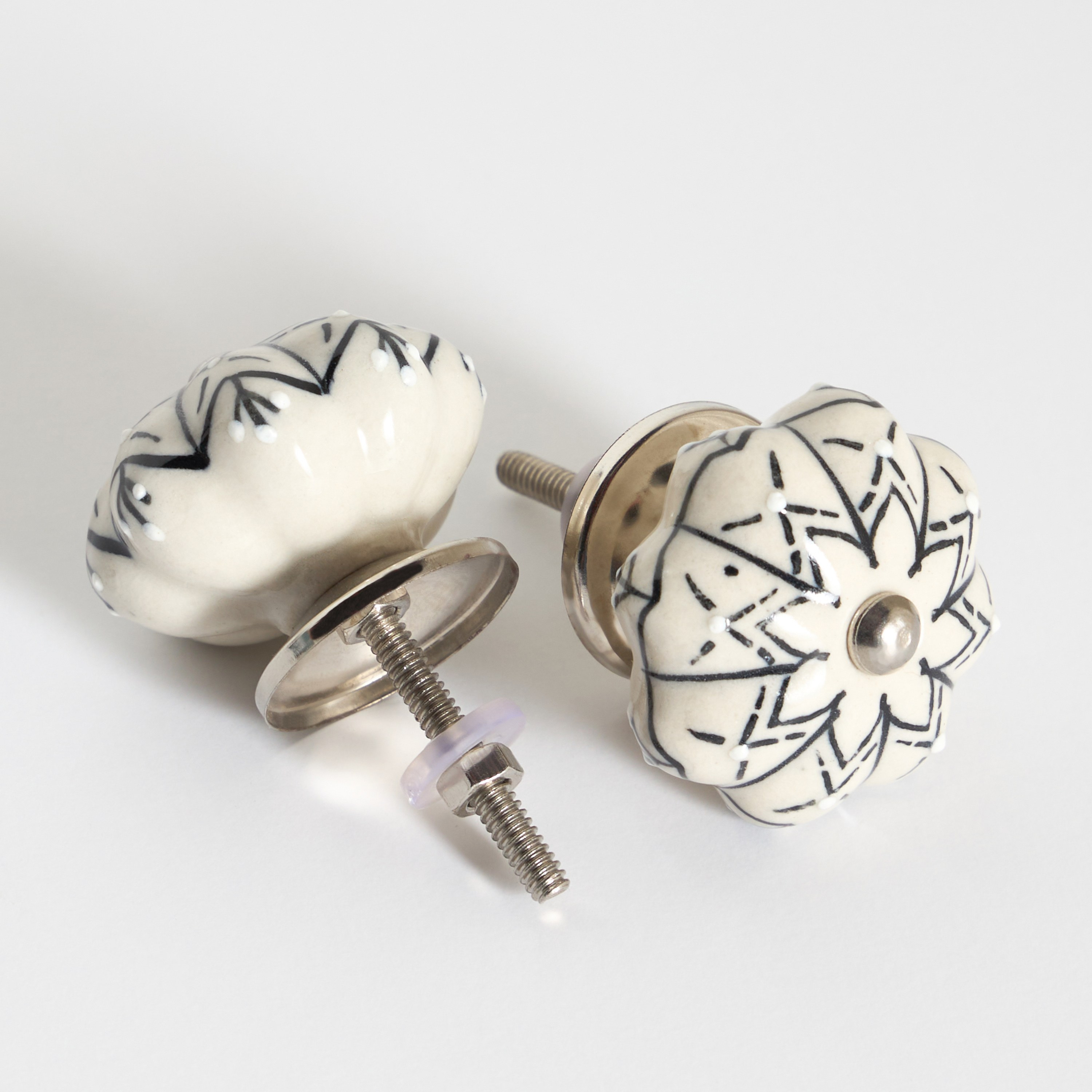 Faye Ceramic Knob - Set of 2-household-generalaccessories-stationery-image-2