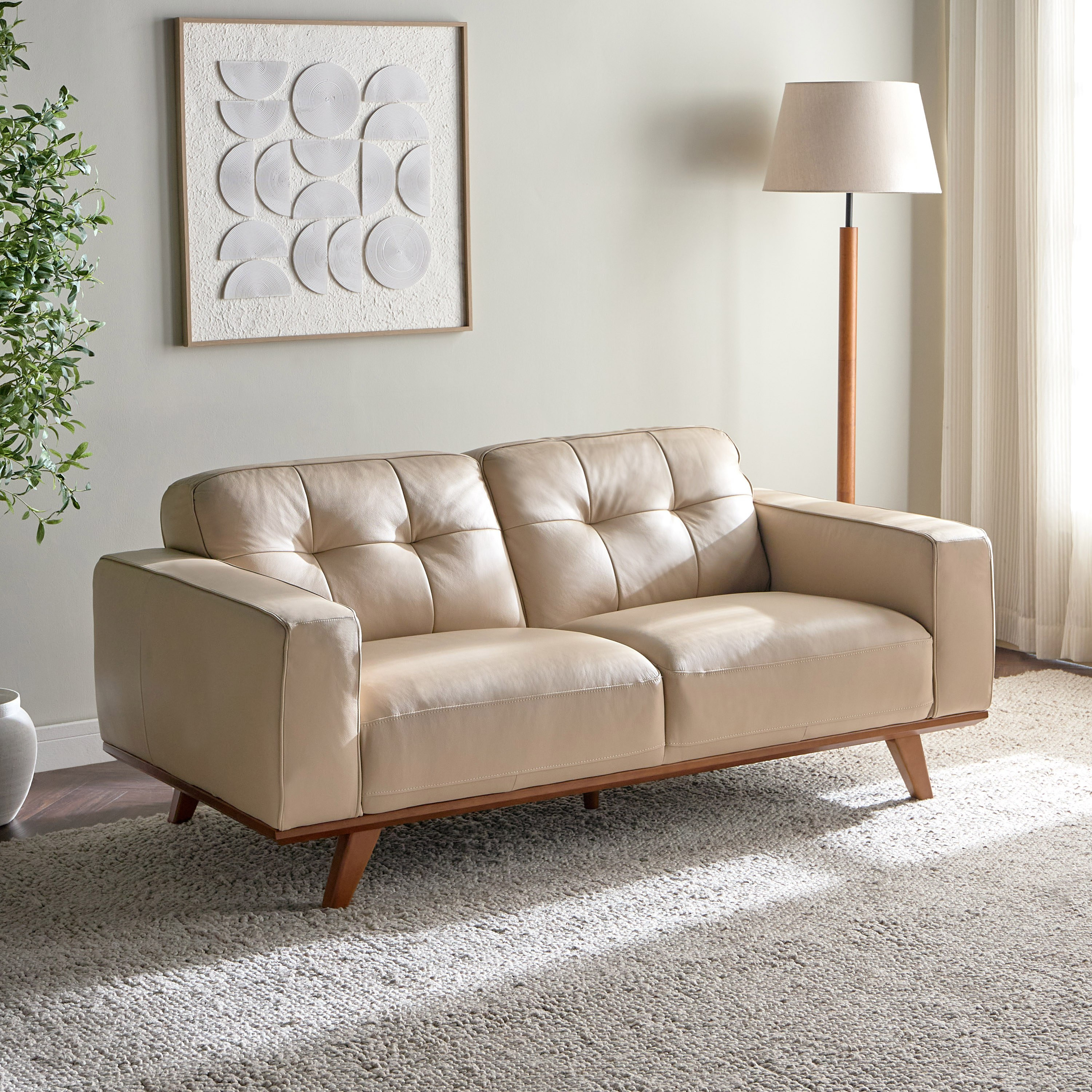 Murano 2-Seater Leather Sofa