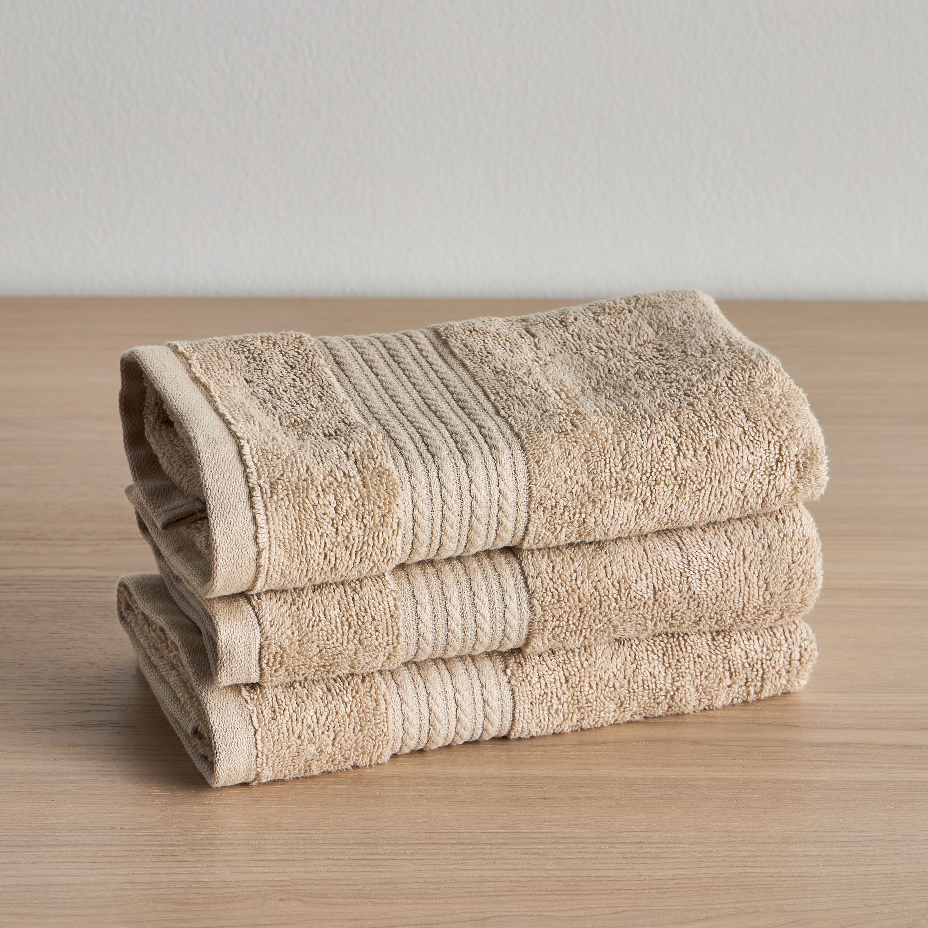 طقم قطعتين مناشف حمام قطن 500 جرام لكل متر مربع - زوي - 70x140 سم-household-bathandlaundry-bathlinen-towels-image-2