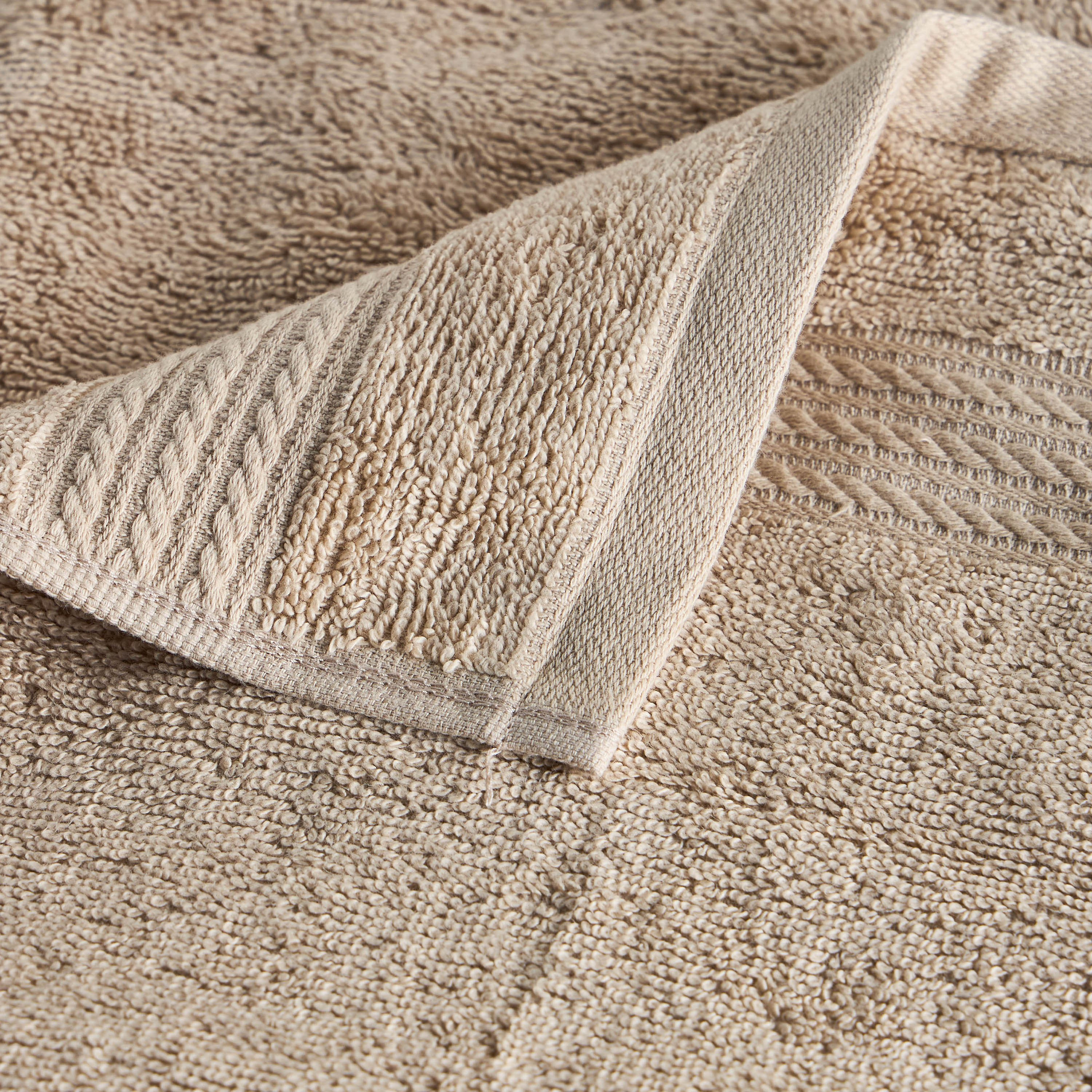 طقم قطعتين مناشف حمام قطن 500 جرام لكل متر مربع - زوي - 70x140 سم-household-bathandlaundry-bathlinen-towels-image-3
