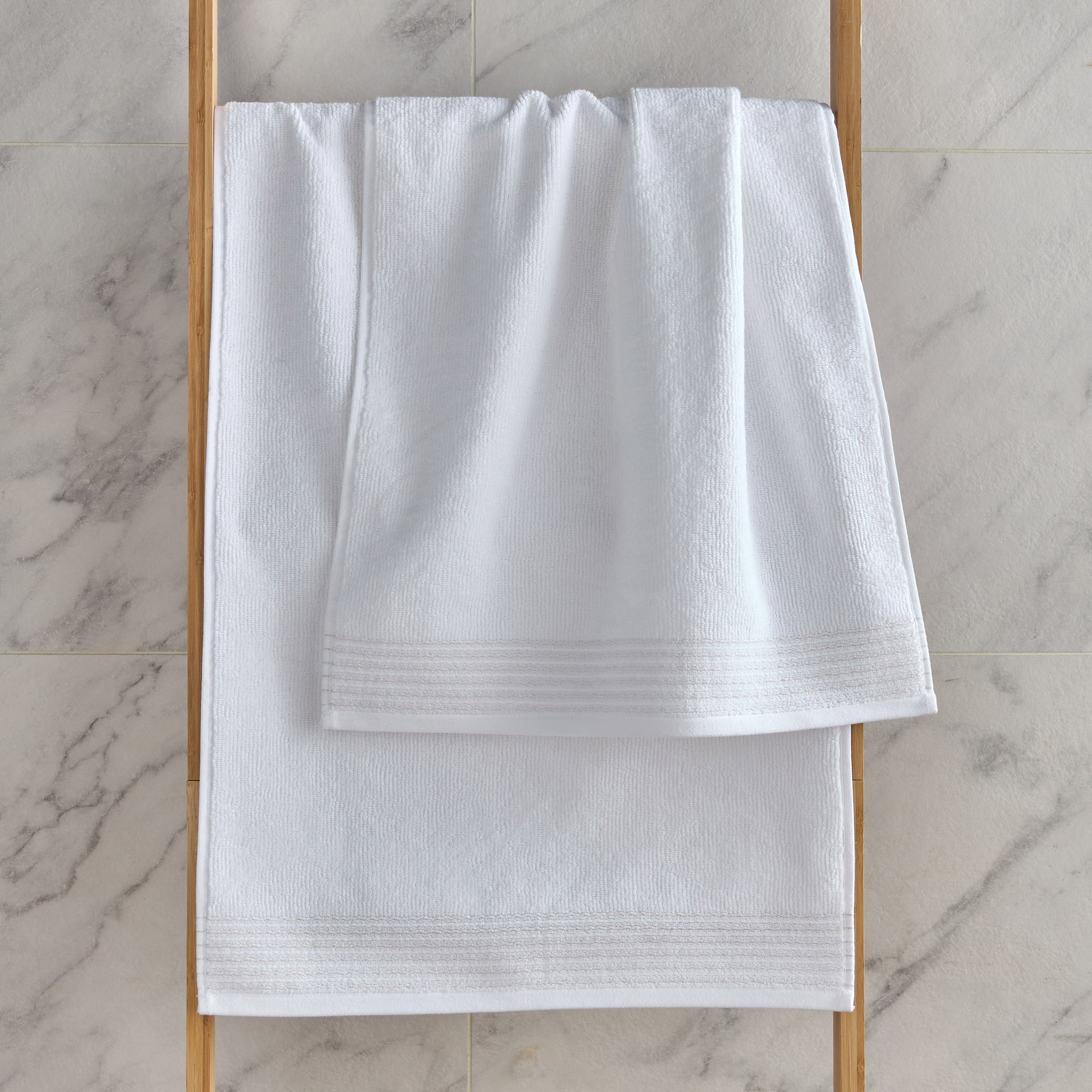 Crete 2-Piece 600 GSM Turkish Cotton Towel Set - 50x90 cm-household-bathandlaundry-bathlinen-towels-image-1