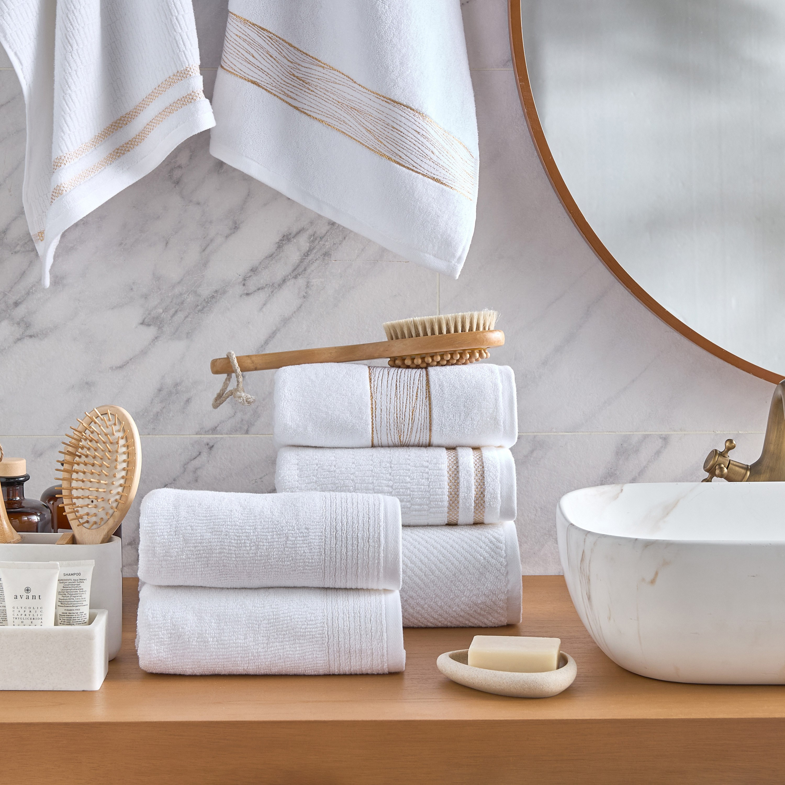 Crete 2-Piece 600 GSM Turkish Cotton Towel Set - 50x90 cm-household-bathandlaundry-bathlinen-towels-image-4