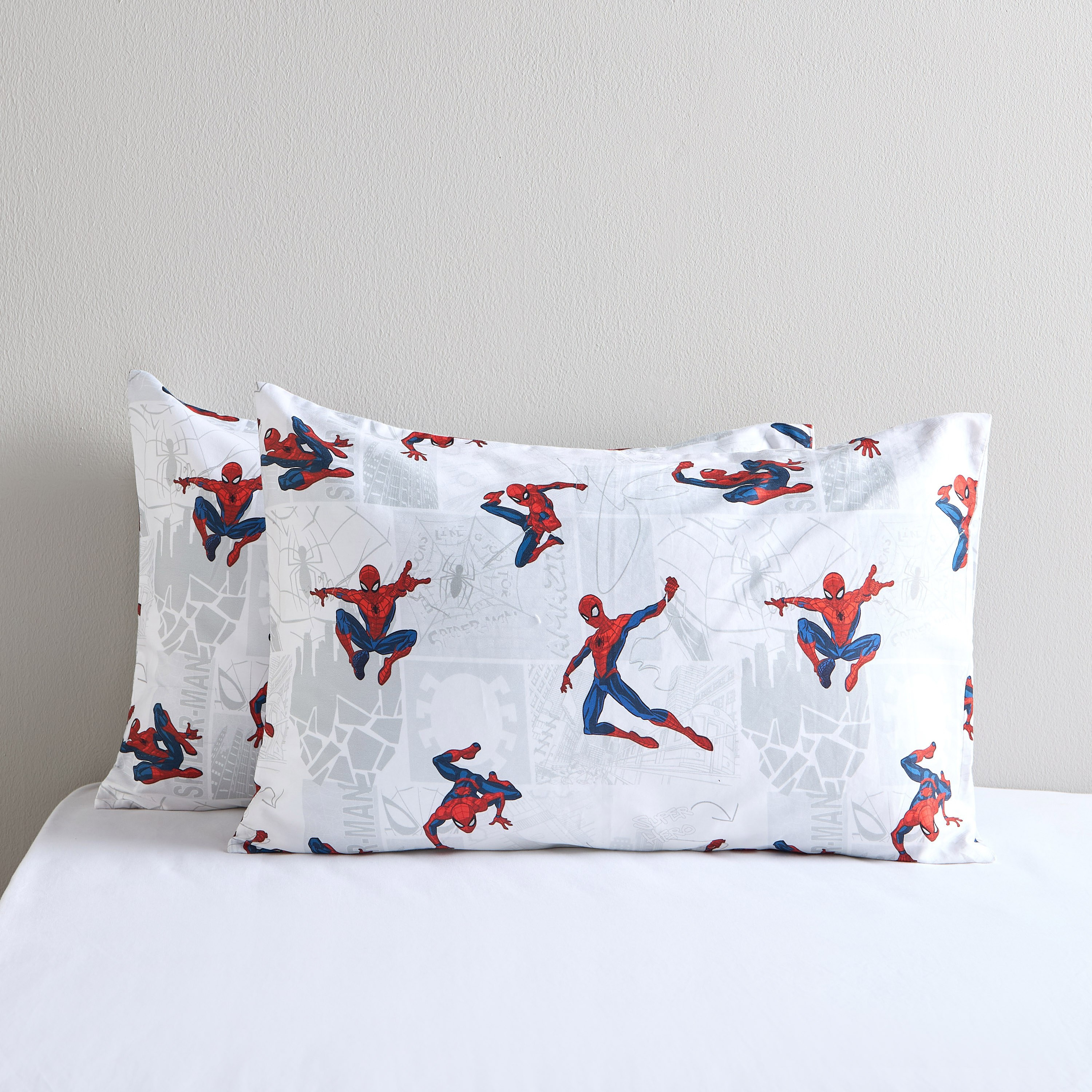 Spider-Man 2-Piece Cotton Pillowcase Set - 50x75 cm
