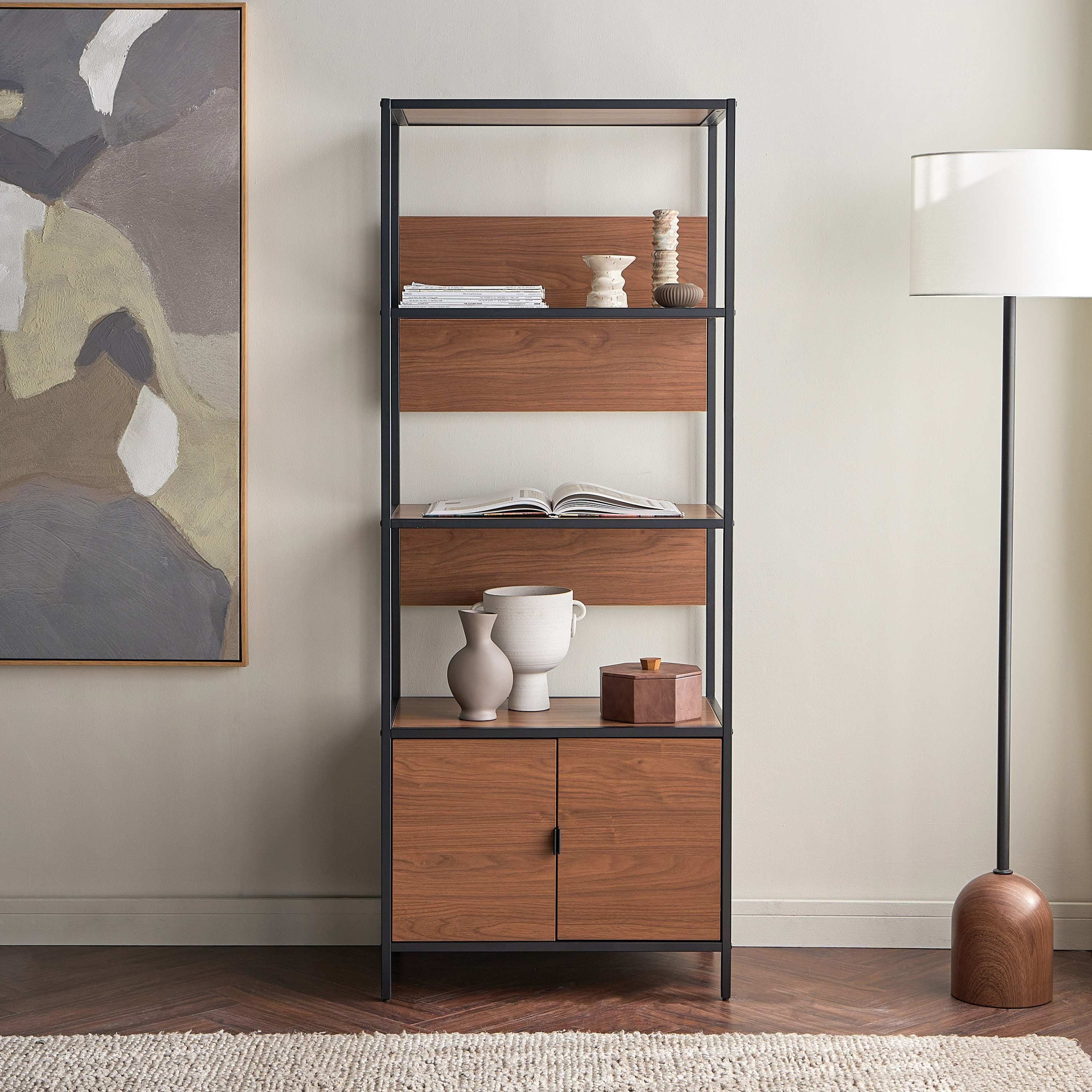 رف عرض مع خزانة - كانتريسايد-furniture-livingroom-storageanddisplaycabinets-image-2
