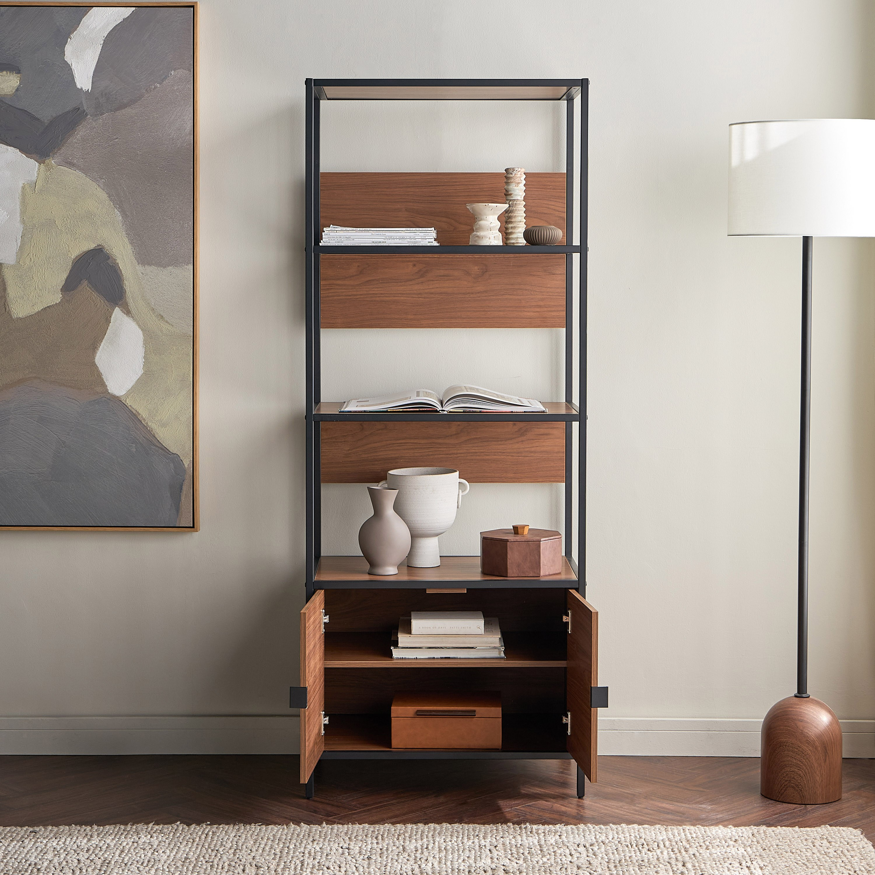 رف عرض مع خزانة - كانتريسايد-furniture-livingroom-storageanddisplaycabinets-image-3