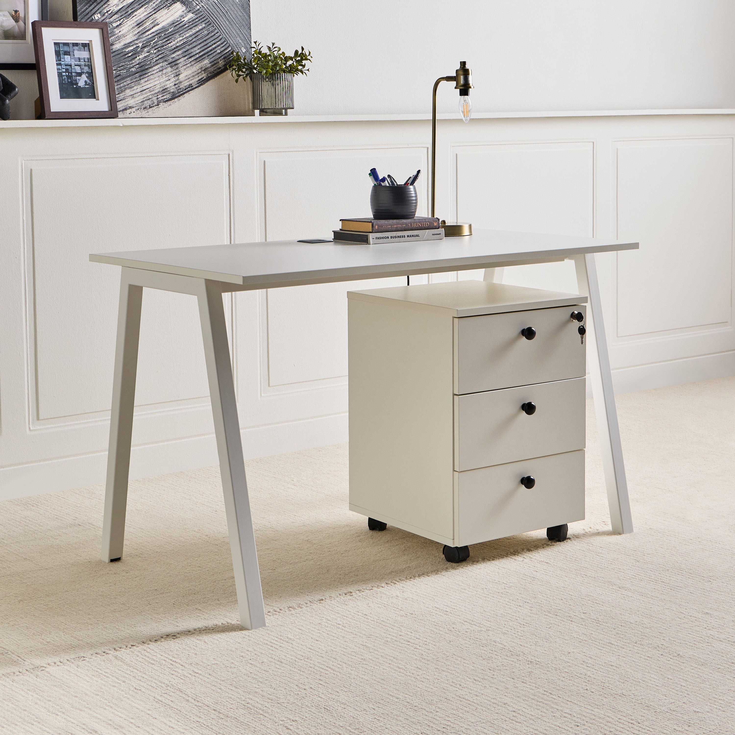 Burton Desk with Storage Unit