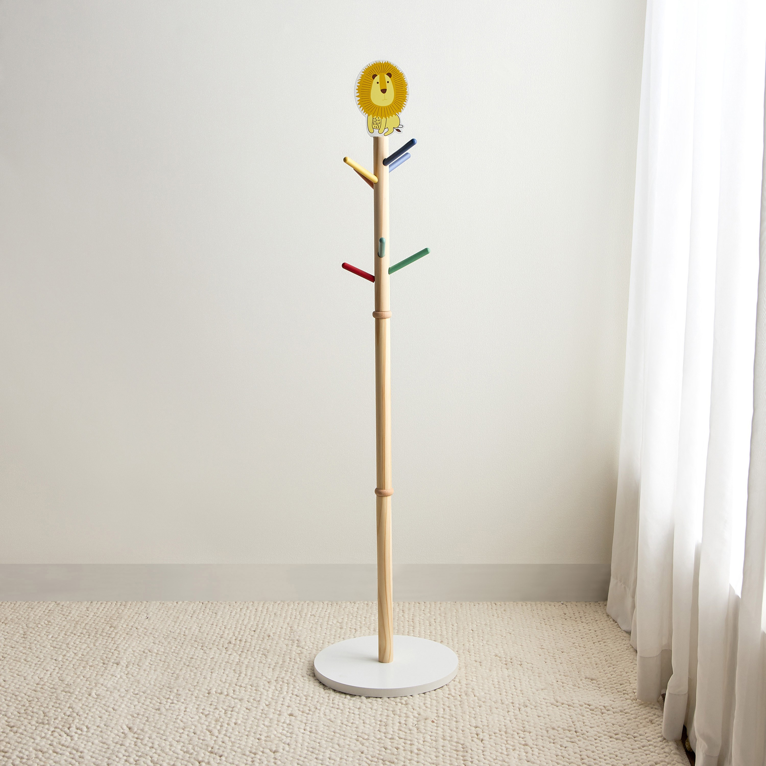 Lion Wooden Coat Hanger
