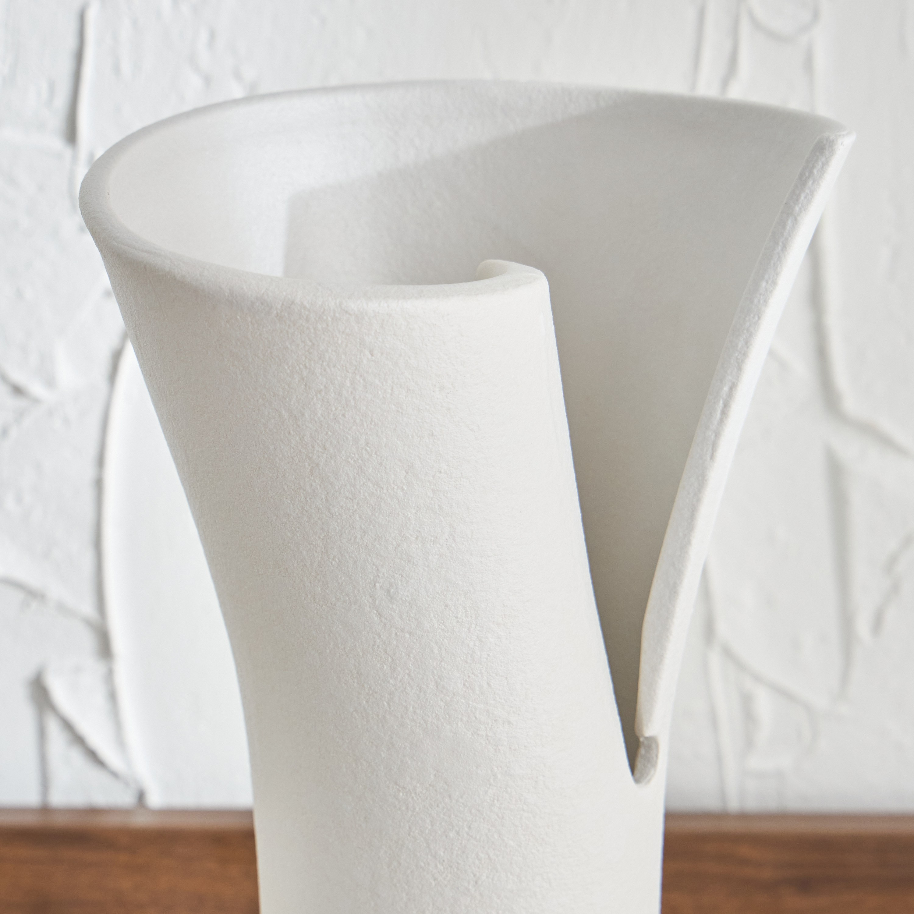 Vesna Ceramic Decorative Slit Vase - 33 cm-household-decor-vasesandbowls-image-2