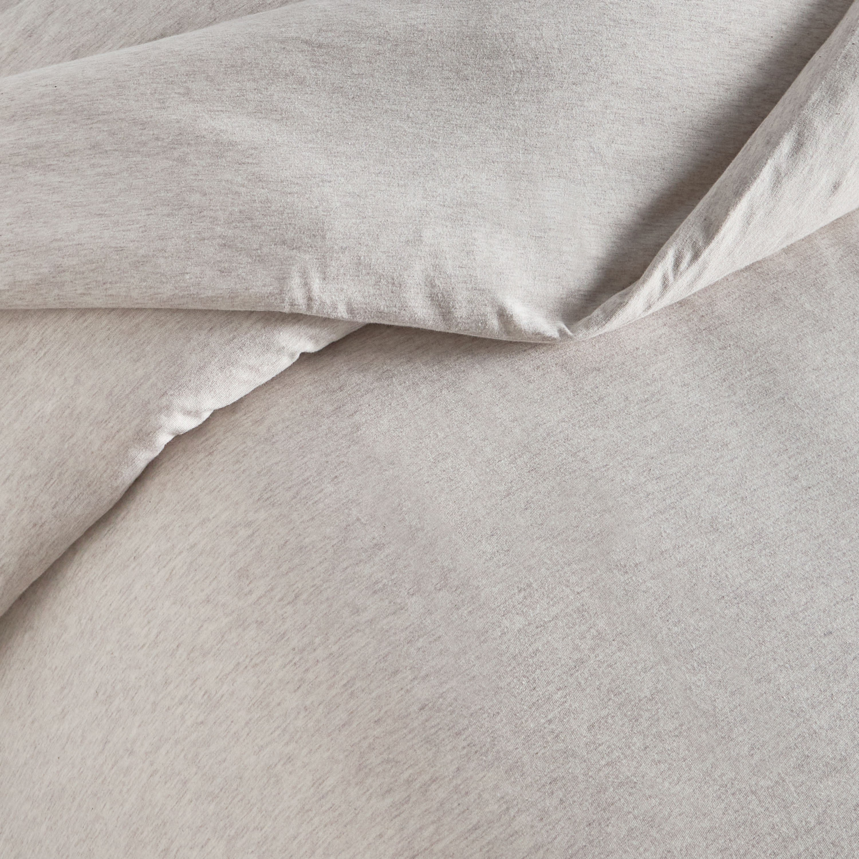 Cloud Melange Turkish Cotton Jersey 3-Piece Full Duvet Cover Set - 160x200 cm-household-bedding-duvetandcovers-duvetcovers-image-4