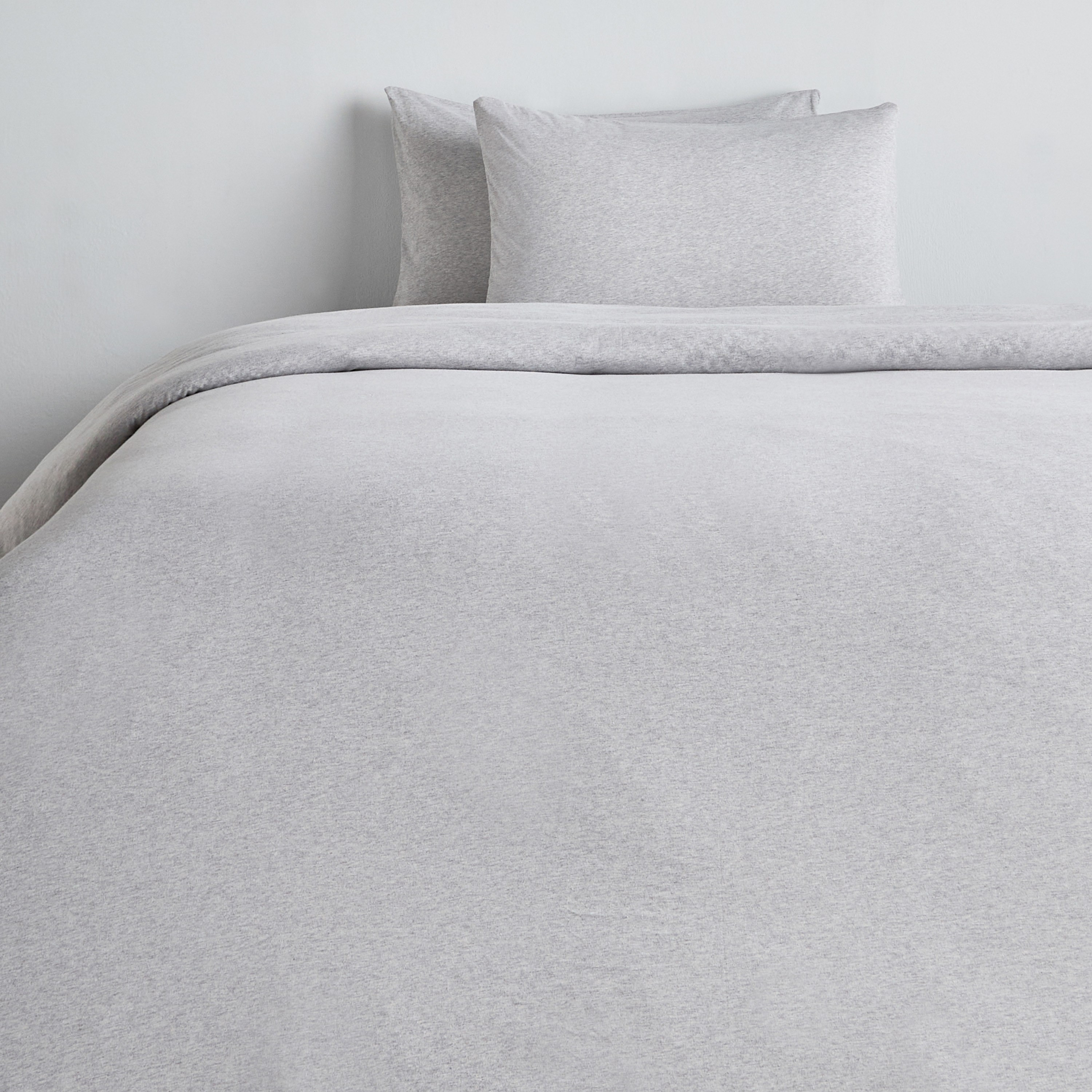 Cloud Melange Turkish Cotton Jersey 3-Piece Full Duvet Cover Set - 160x200 cm-household-bedding-duvetandcovers-duvetcovers-image-2
