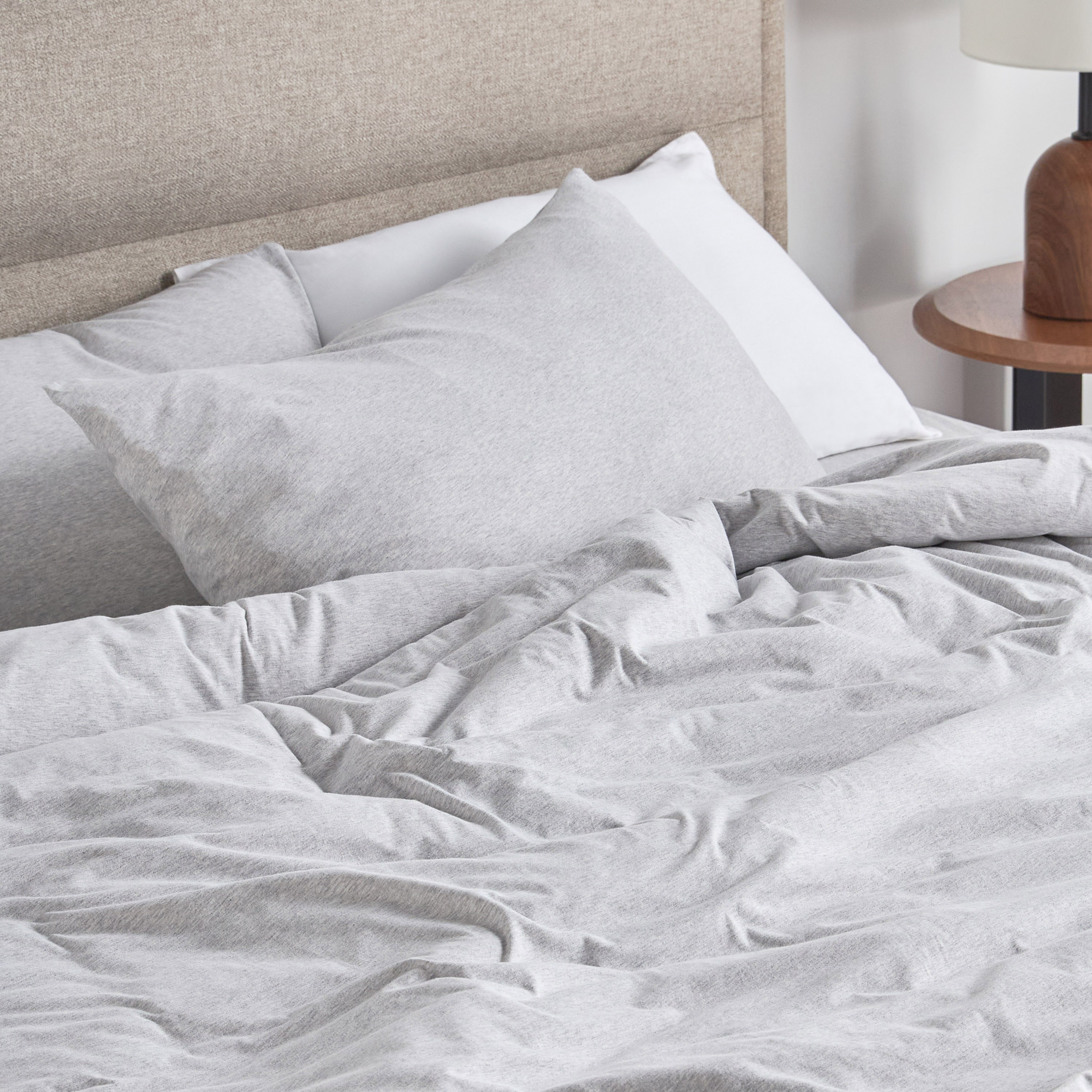 Cloud Melange Turkish Cotton Jersey 3-Piece Full Duvet Cover Set - 160x200 cm-household-bedding-duvetandcovers-duvetcovers-image-7
