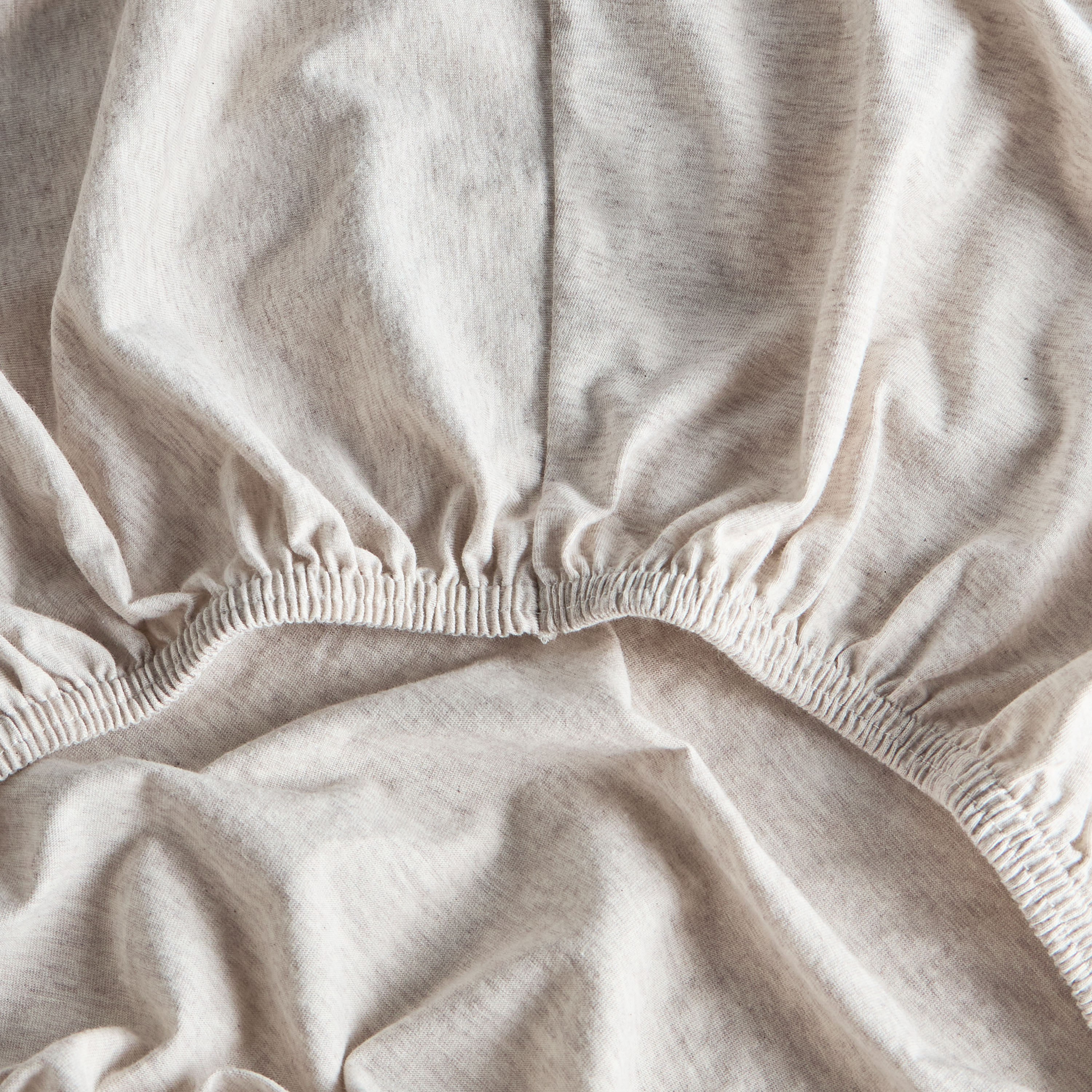 Cloud Melange Turkish Cotton Jersey Full Fitted Sheet - 120x200 cm-household-bedding-sheetsandpillowcases-fittedsheets-image-2