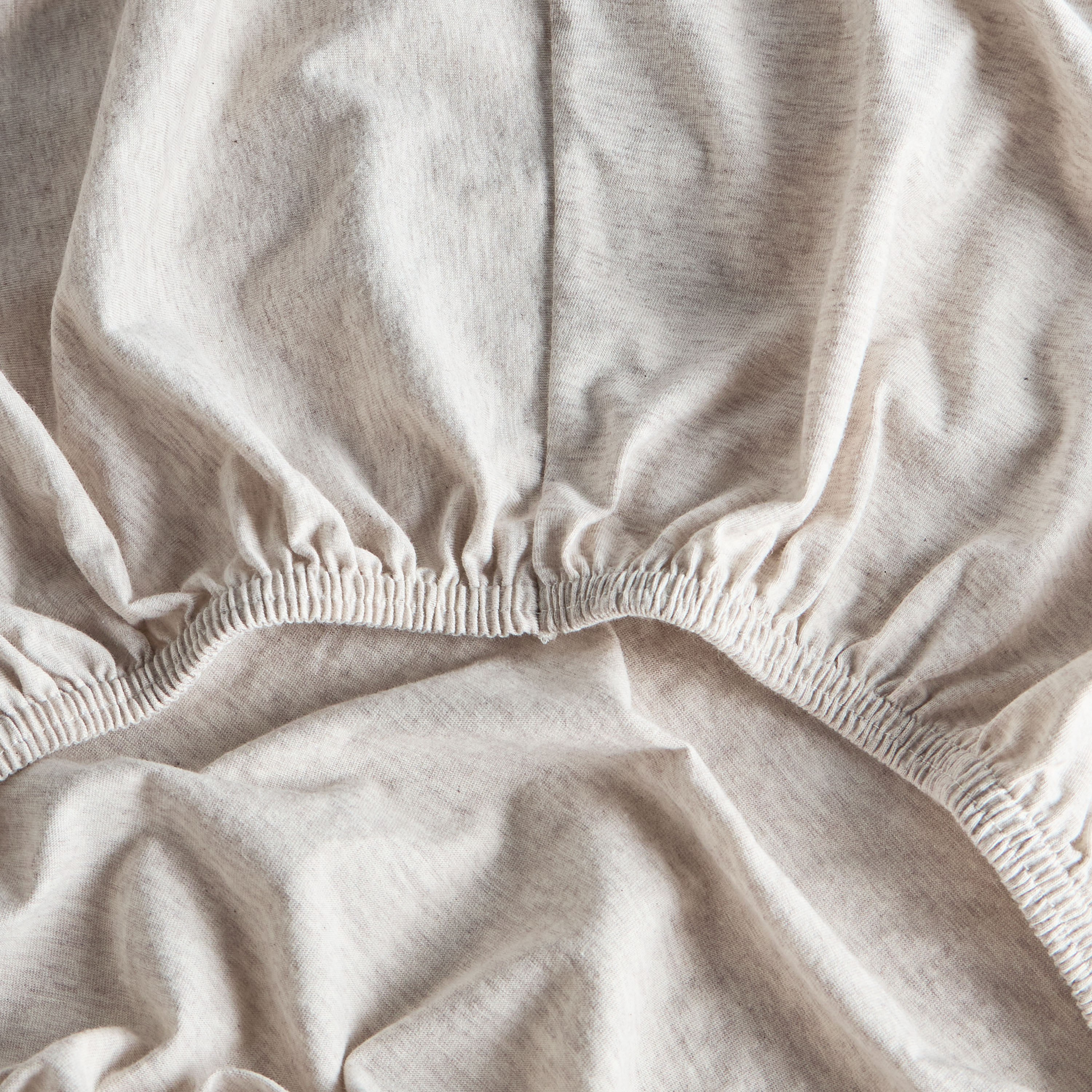 Cloud Melange Turkish Cotton Jersey King Fitted Sheet - 180x200 cm-household-bedding-sheetsandpillowcases-fittedsheets-image-2
