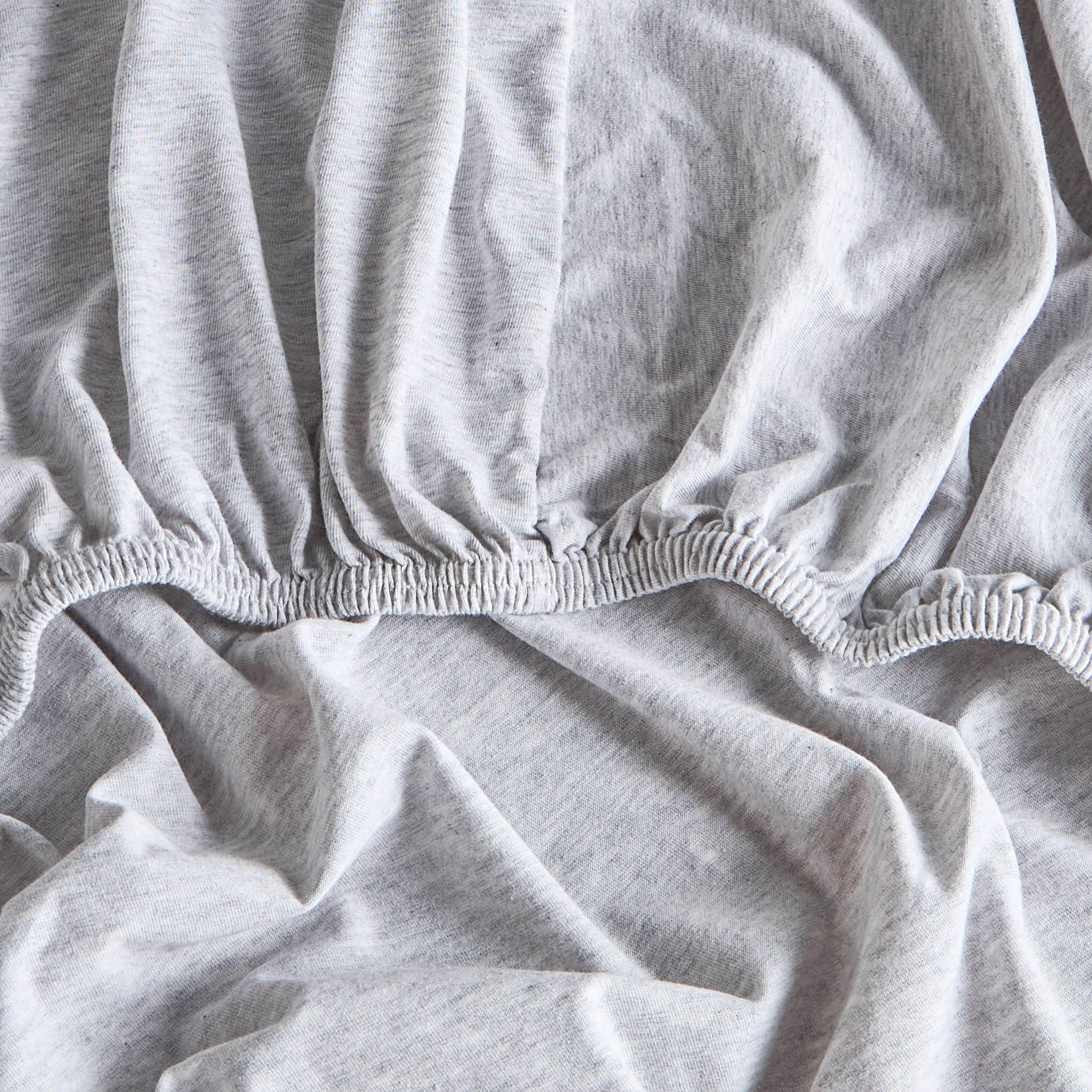 Cloud Melange Turkish Cotton Jersey Super King Fitted Sheet - 200x200 cm-household-bedding-sheetsandpillowcases-fittedsheets-image-2
