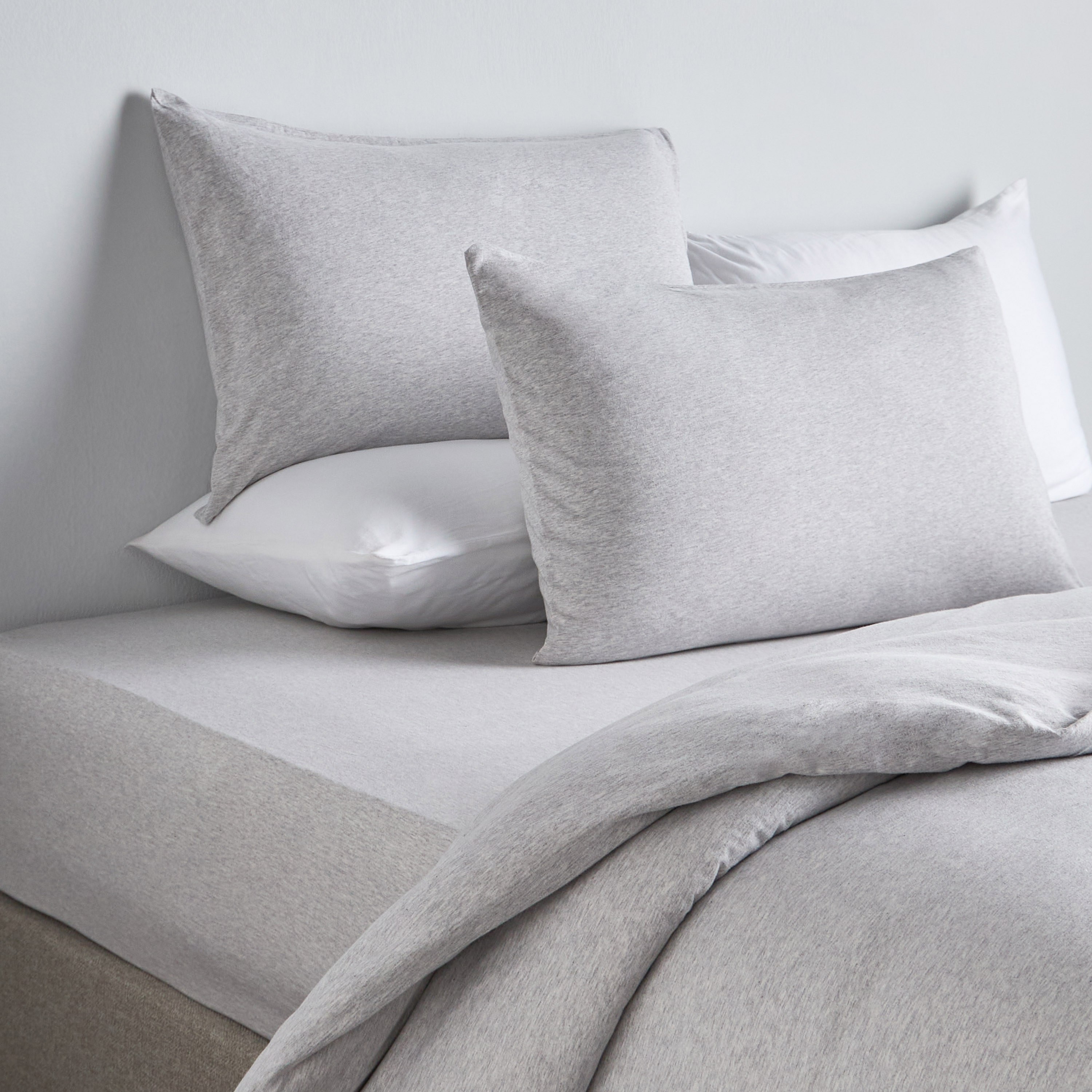 Cloud Melange Turkish Cotton Jersey Super King Fitted Sheet - 200x200 cm-household-bedding-sheetsandpillowcases-fittedsheets-image-3