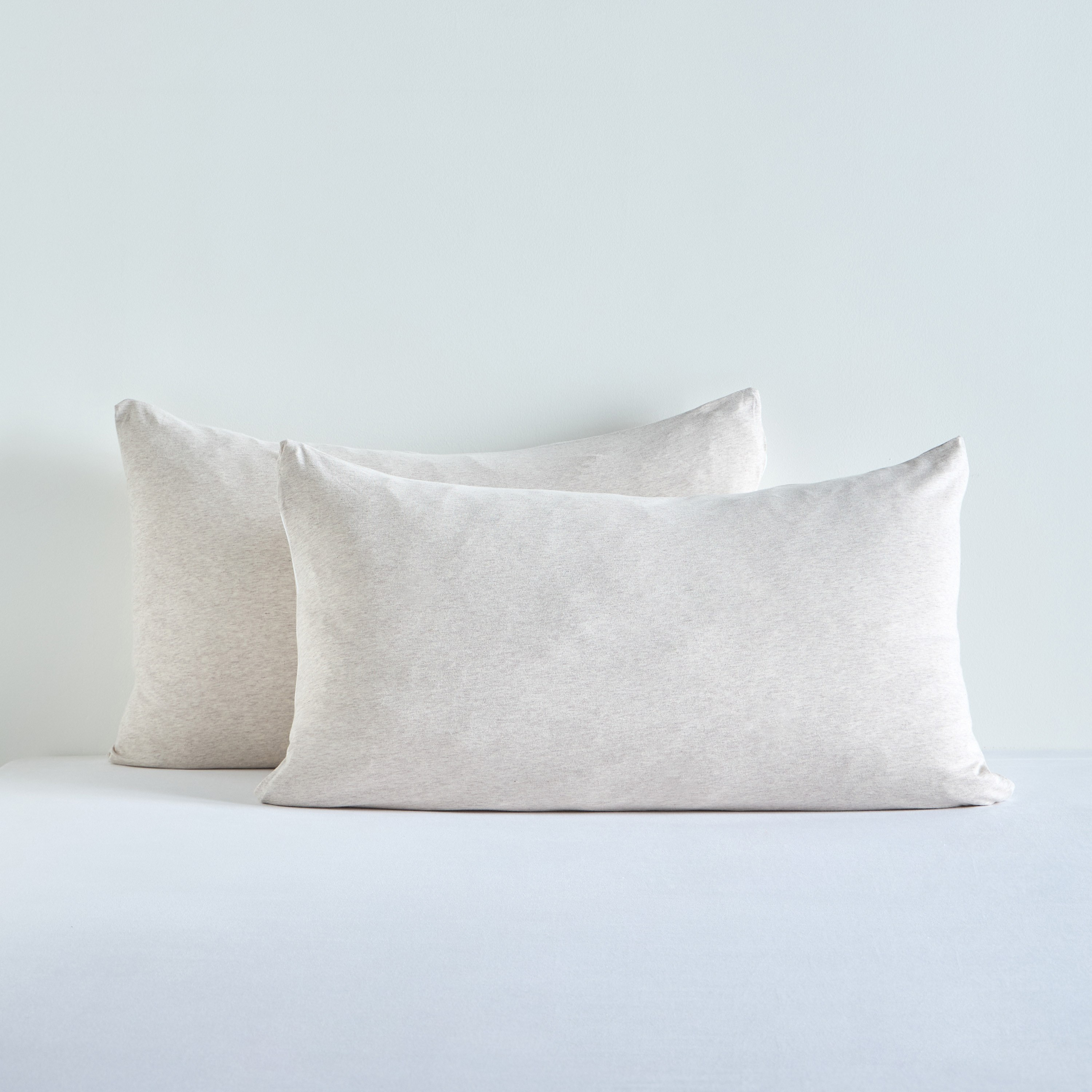 Cloud Melange Turkish Cotton Jersey 2-Piece Pillowcase Set - 50x75 cm-household-bedding-sheetsandpillowcases-pillowcases-image-1