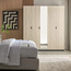 Rubik 5-Door Wardrobe with Drawer-furniture-bedroom-wardrobes-image-2