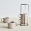 طقم مج سيراميك وحامل 4 قطع - 320 مل - تيسا-household-dining-teaandcoffee-teaandcoffeesets-image-3