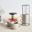 طقم مج سيراميك وحامل 4 قطع - 320 مل - تيسا-household-dining-teaandcoffee-teaandcoffeesets-image-1
