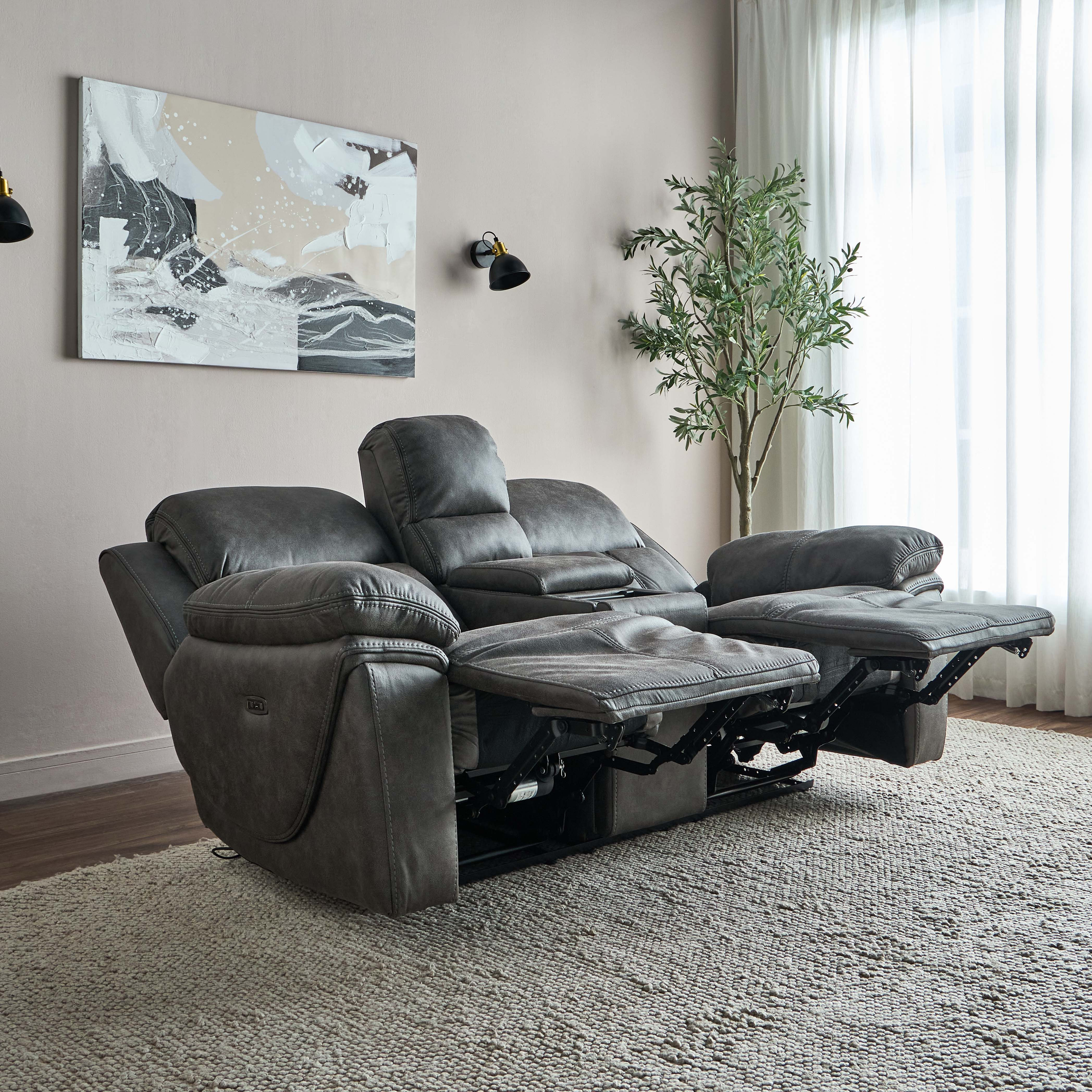 Kenoha 2 Seater Fabric Electric Recliner