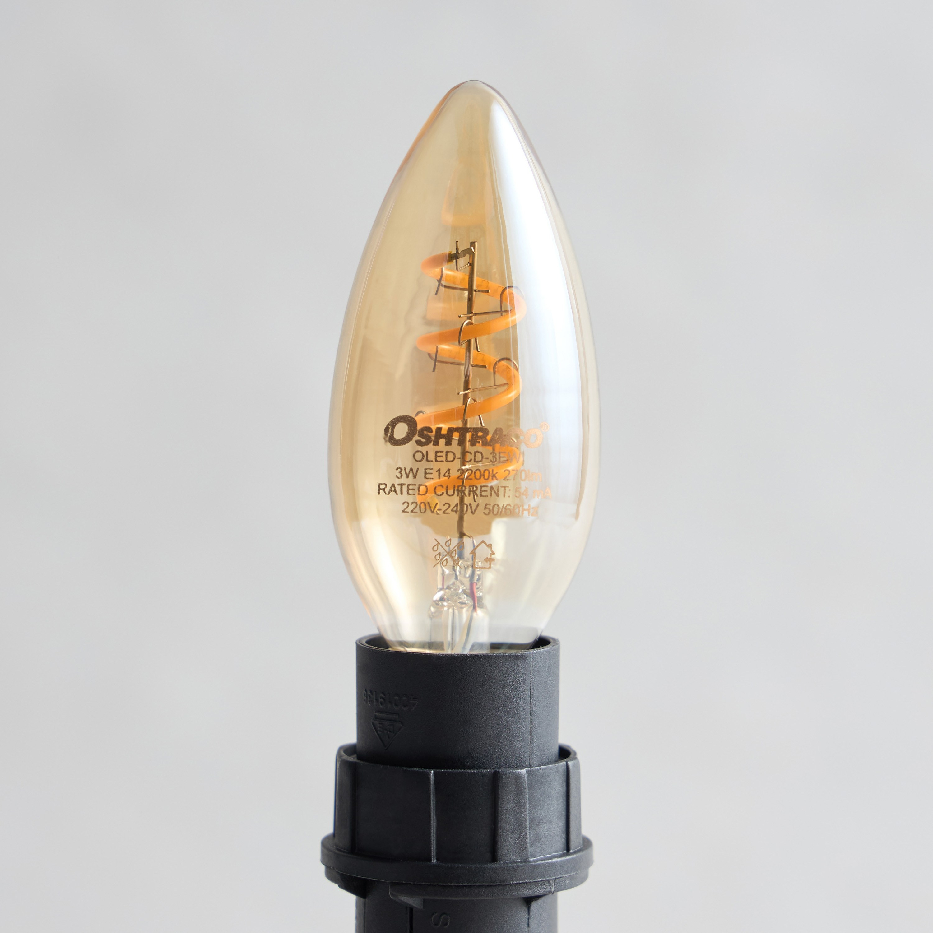 Oshtraco LED Candle Bulb - 5 W 540 Lumen Warm White-household-lighting-bulbsandbatteries-bulbs-image-2