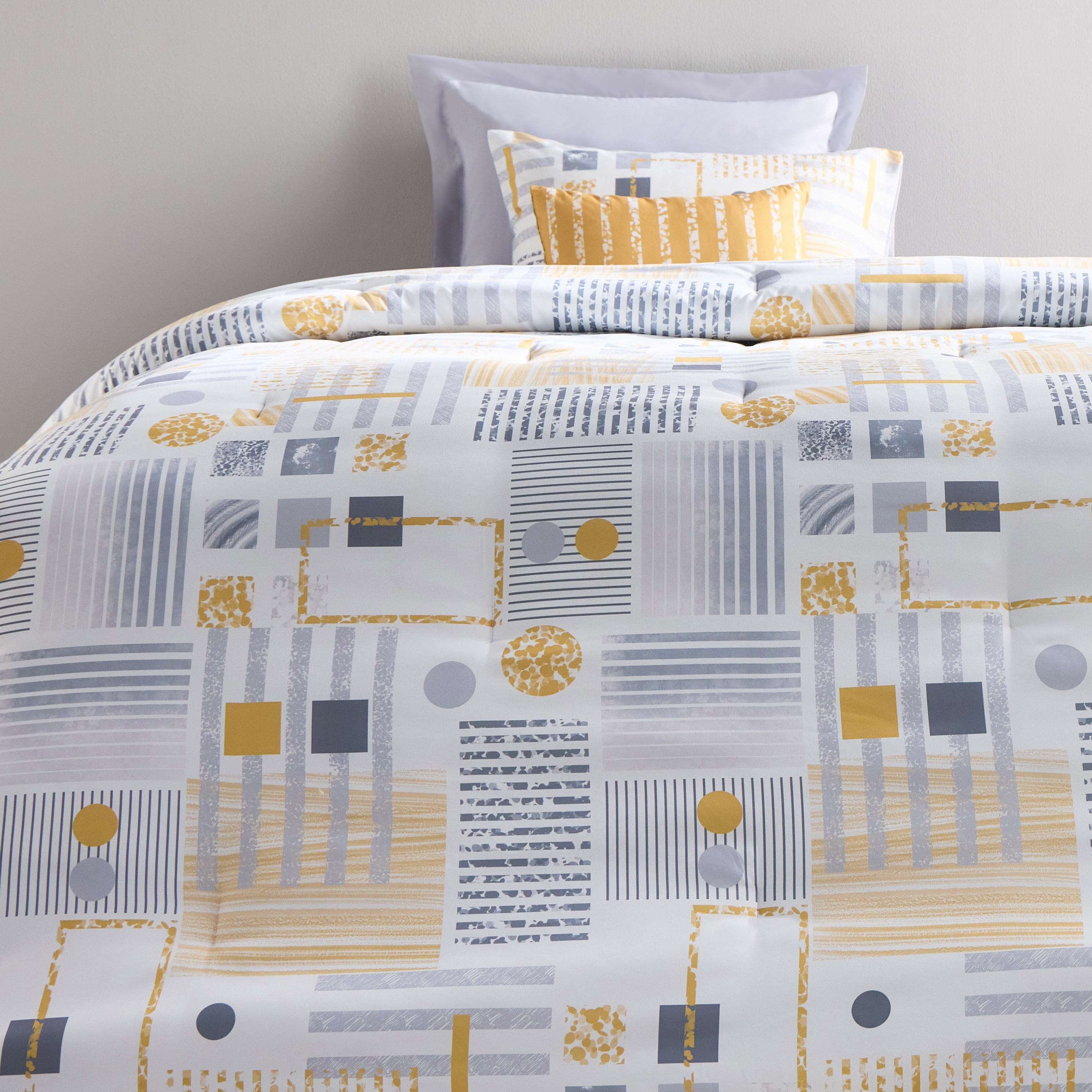 Astin Abstract Print 5-Piece Full BAIB Comforter Set - 160x240 cm-household-bedding-comfortersandbedspreads-bedinabag-image-2