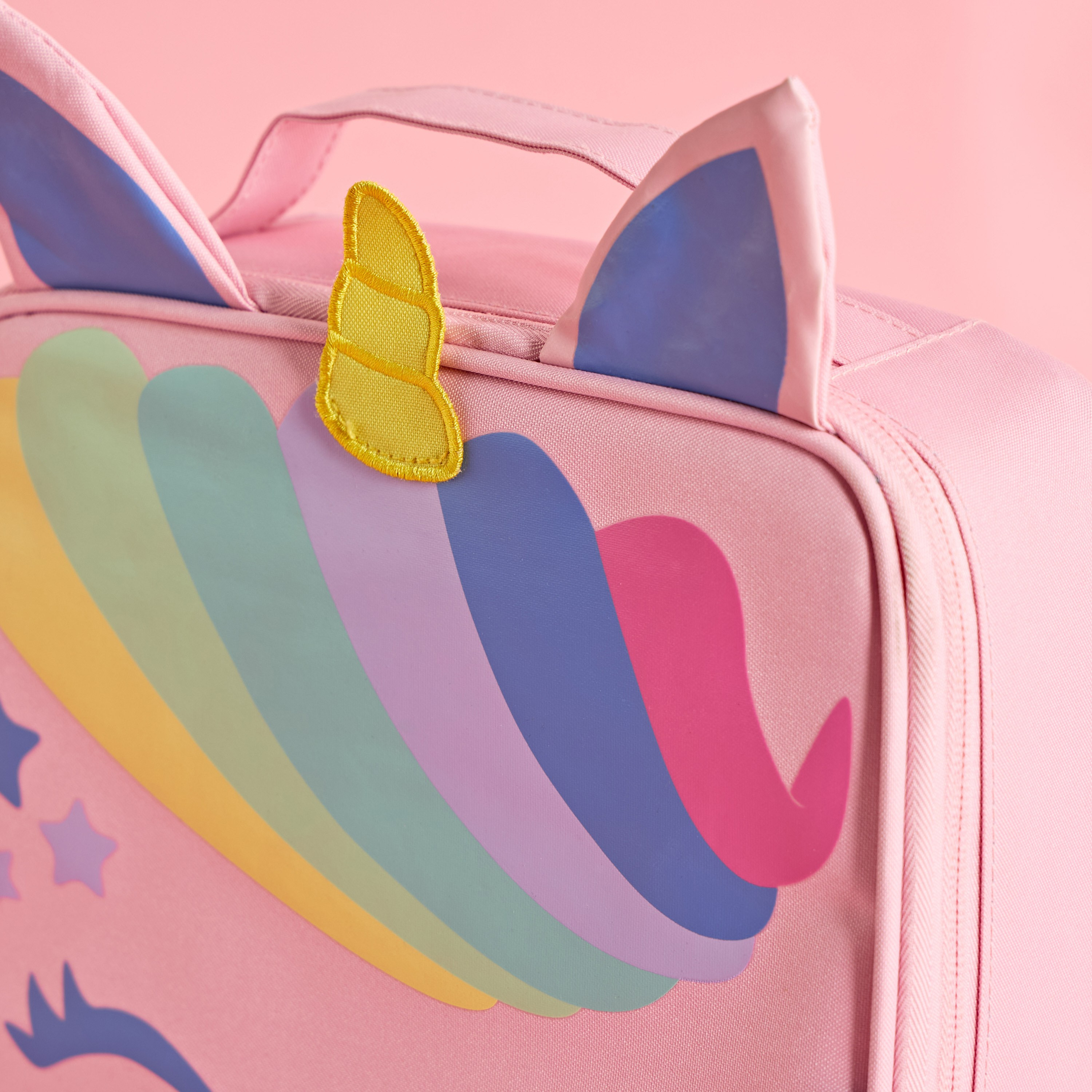 شنطة غداء بسحّاب وطبعات يونيكورن-babyandkids-eatanddrink-lunchboxesandbags-image-4