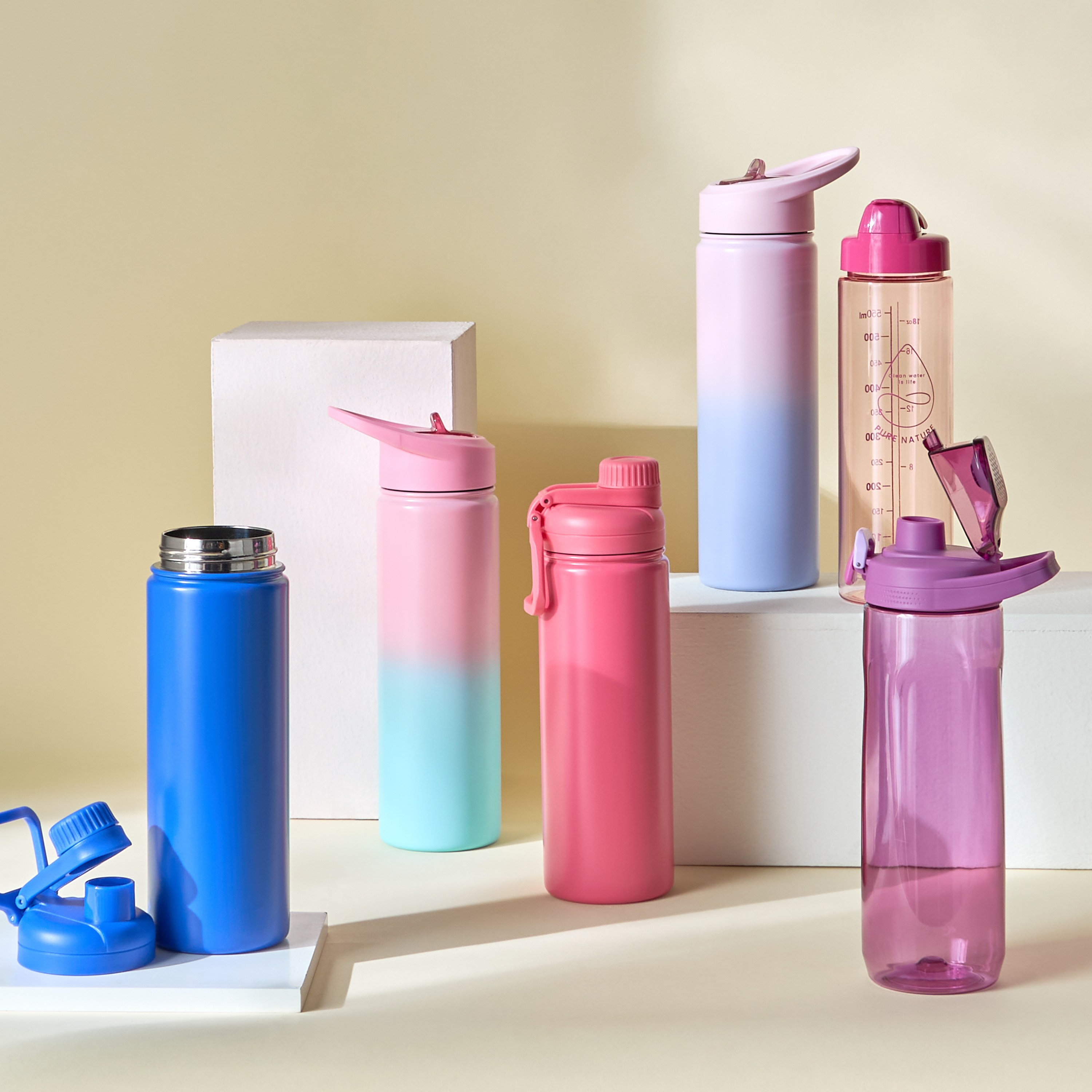 قارورة مياه ستانلس ستيل - جين- 600 مل-babyandkids-eatanddrink-waterbottles-image-4