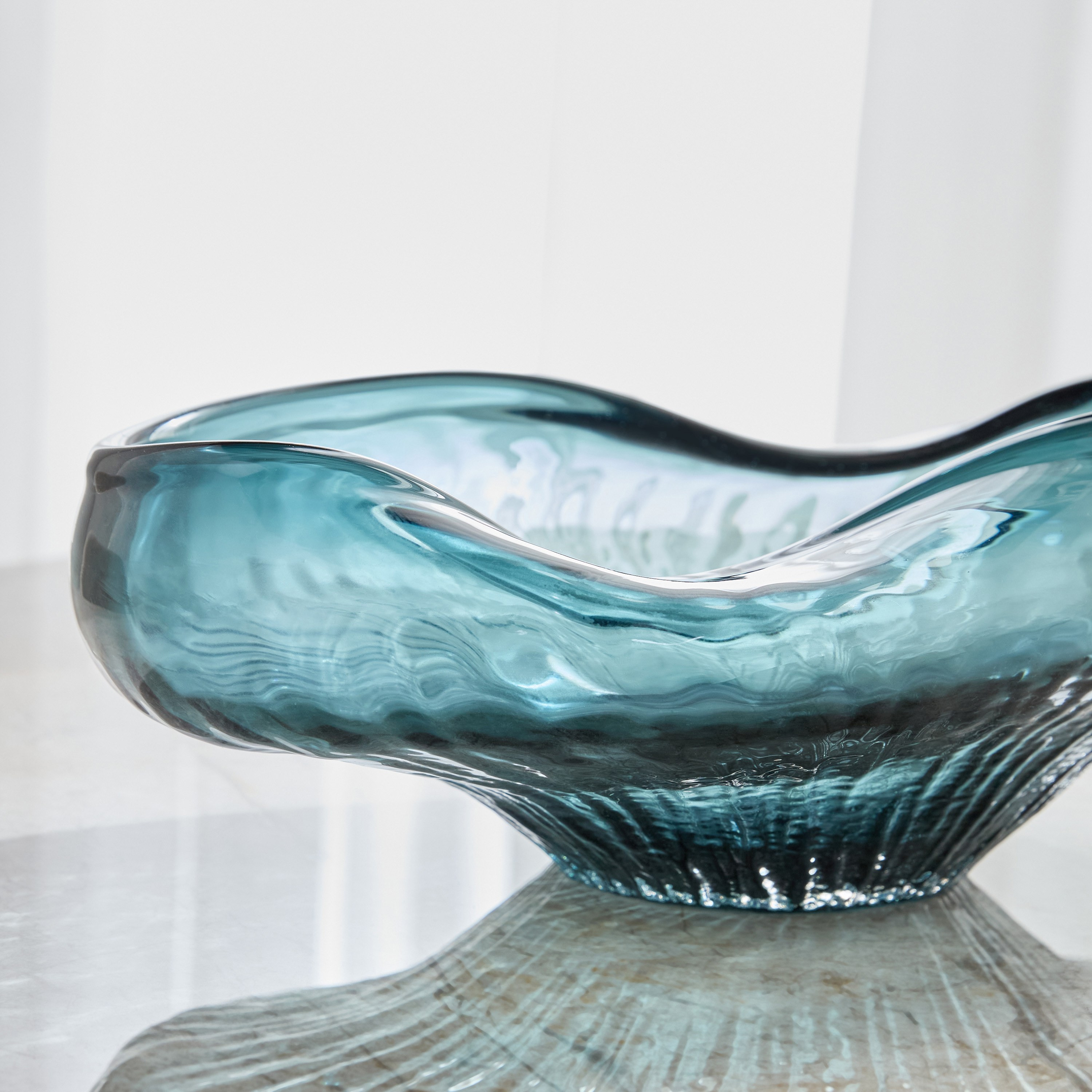 Ellero Glass Decorative Bowl - 24x39 cm-household-decor-vasesandbowls-image-2